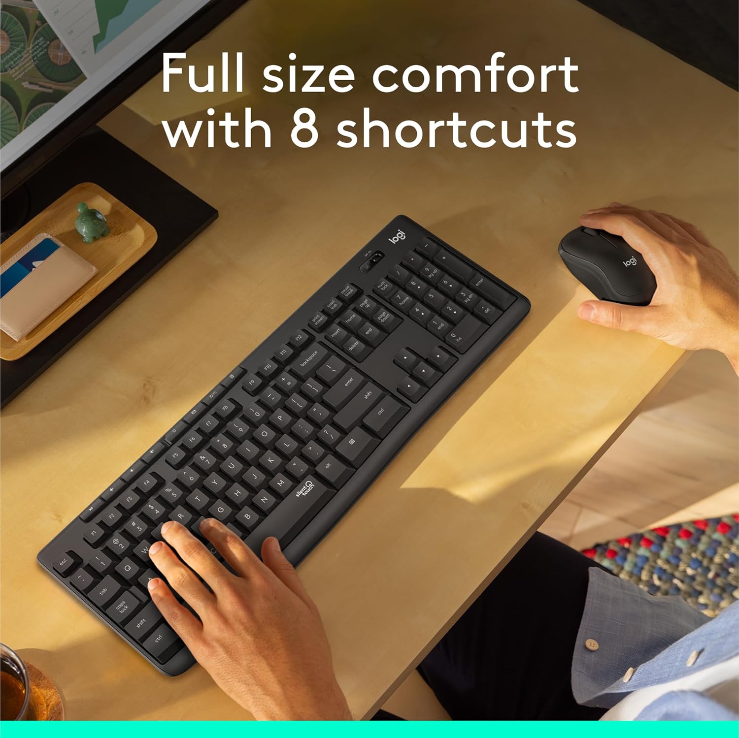 Logitech MK295 Wireless Mouse & Keyboard Combo with SilentTouch Techno