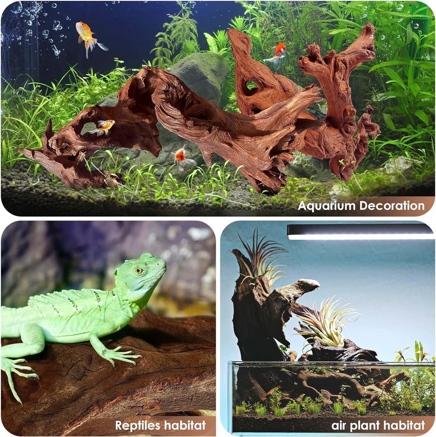 Jorewood Natural Aquarium Driftwood for Fish Tanks & Reptile Terrarium