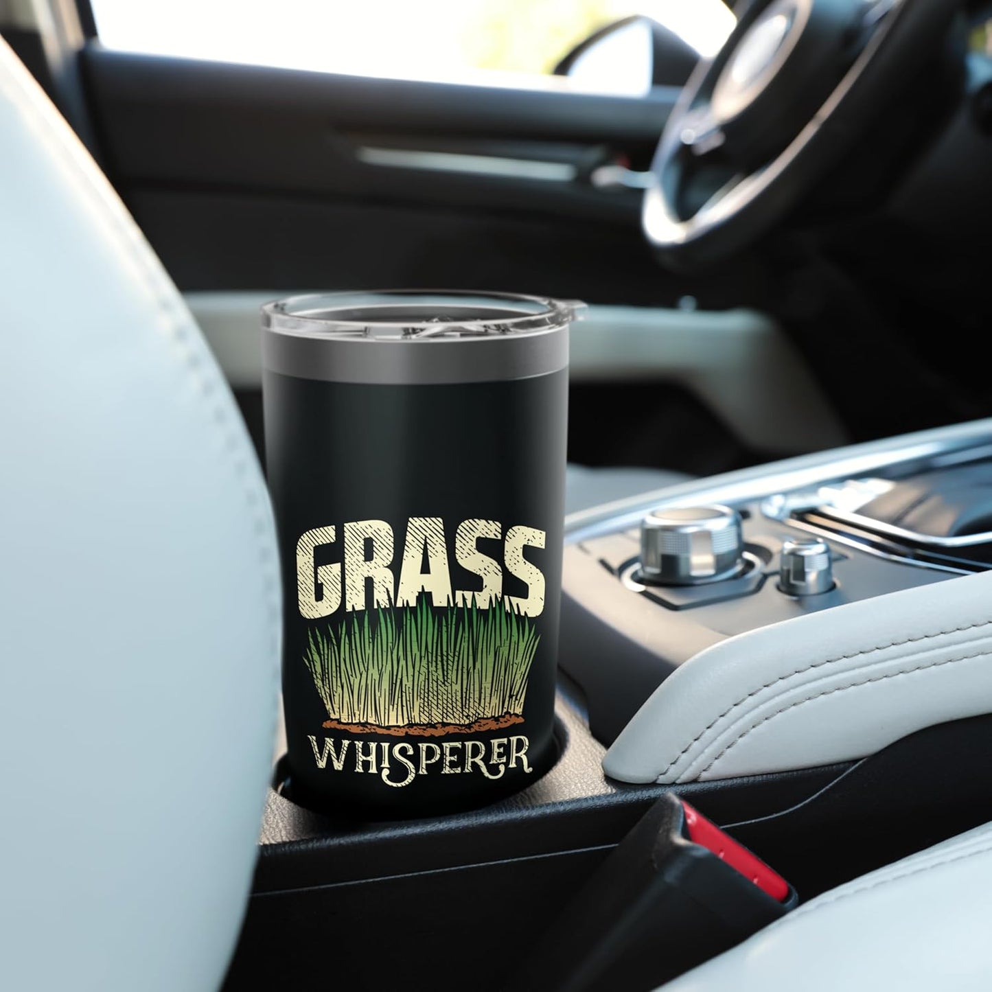 Lawn Care Mowing Design For Landscaper - Grass Whisperer Stainless Steel Insulated Tumbler