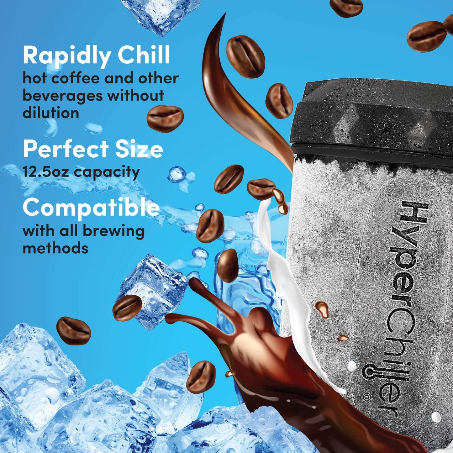 HyperChiller HC3 Patented Iced Coffee/Beverage Cooler, NEW, IMPROVED,S