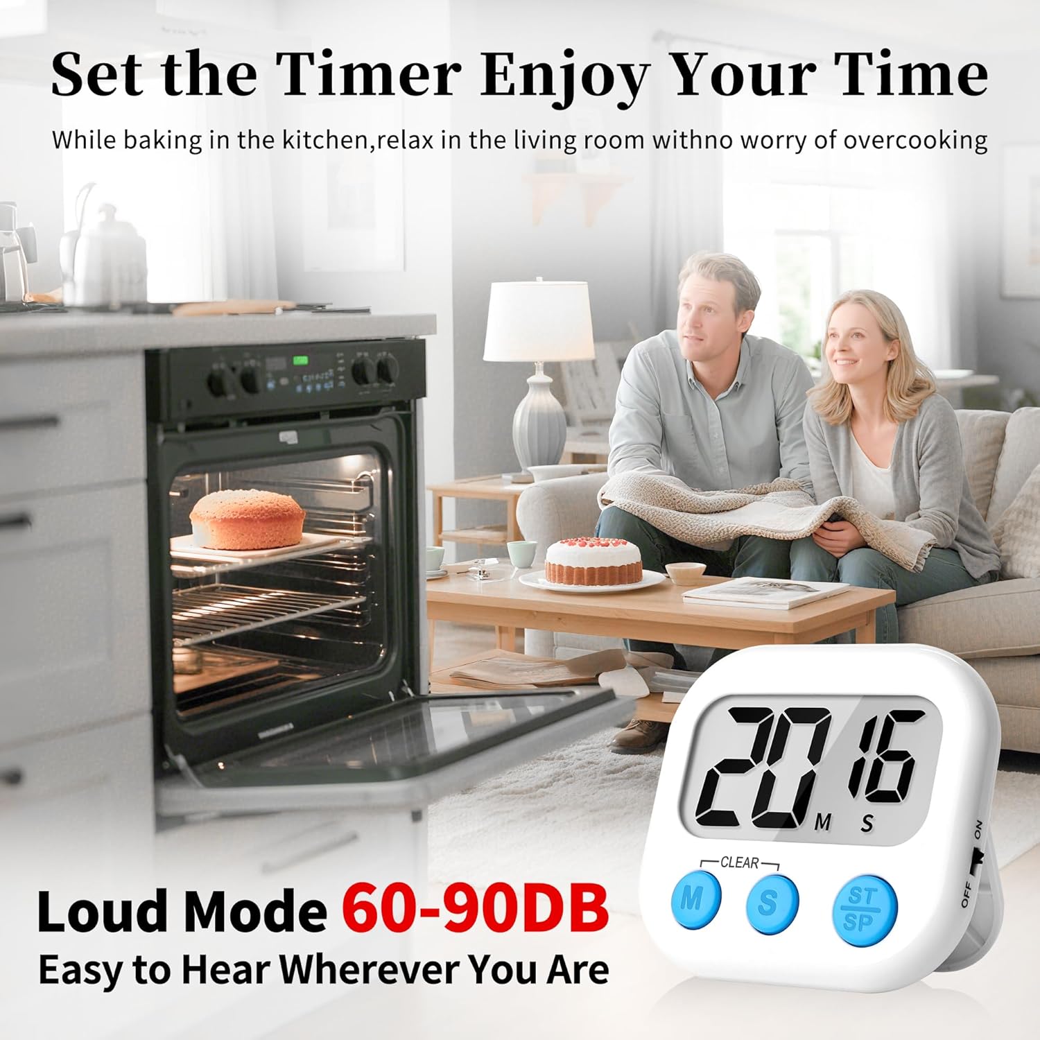 ZILLEEN Classroom Timers for Kids Classroom Magnetic Digital Kitchen T