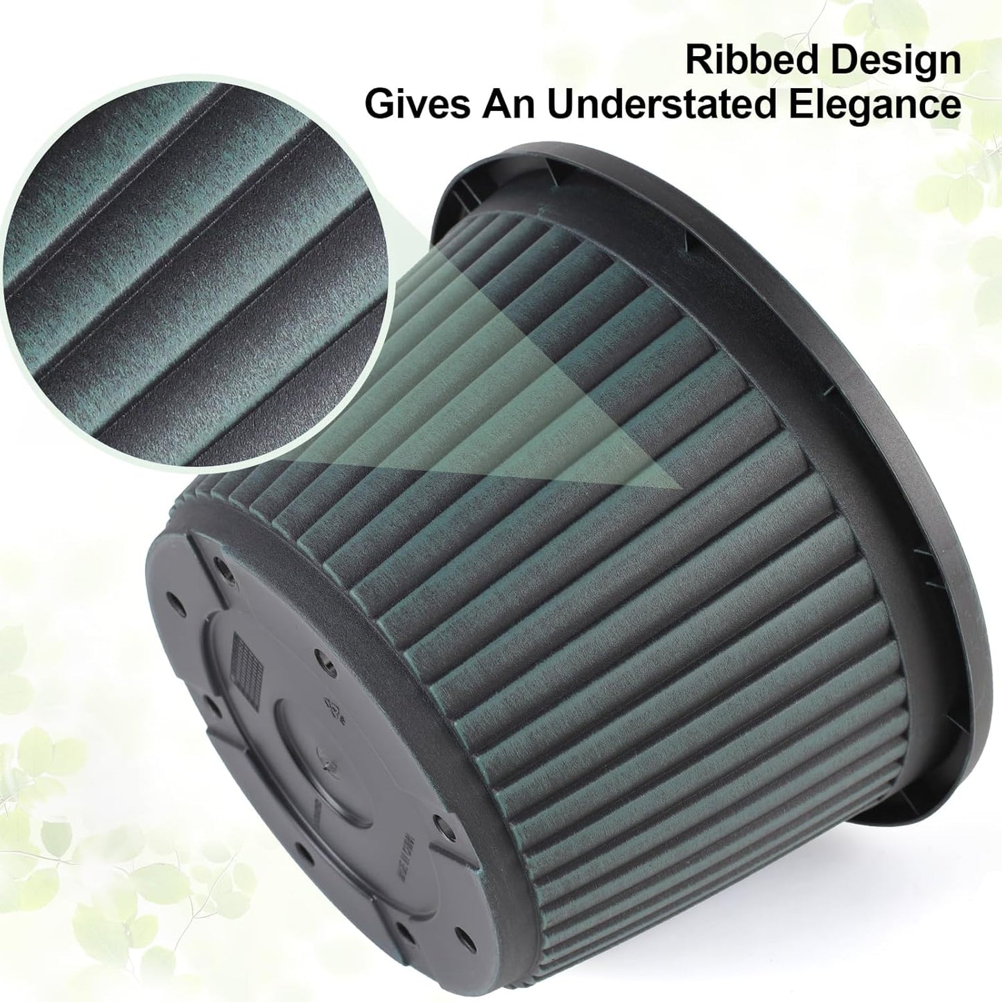 Planter-Pots-for-Plants-Indoor-Outdoor, 4 Pack 10 Inch Plastic Flower 