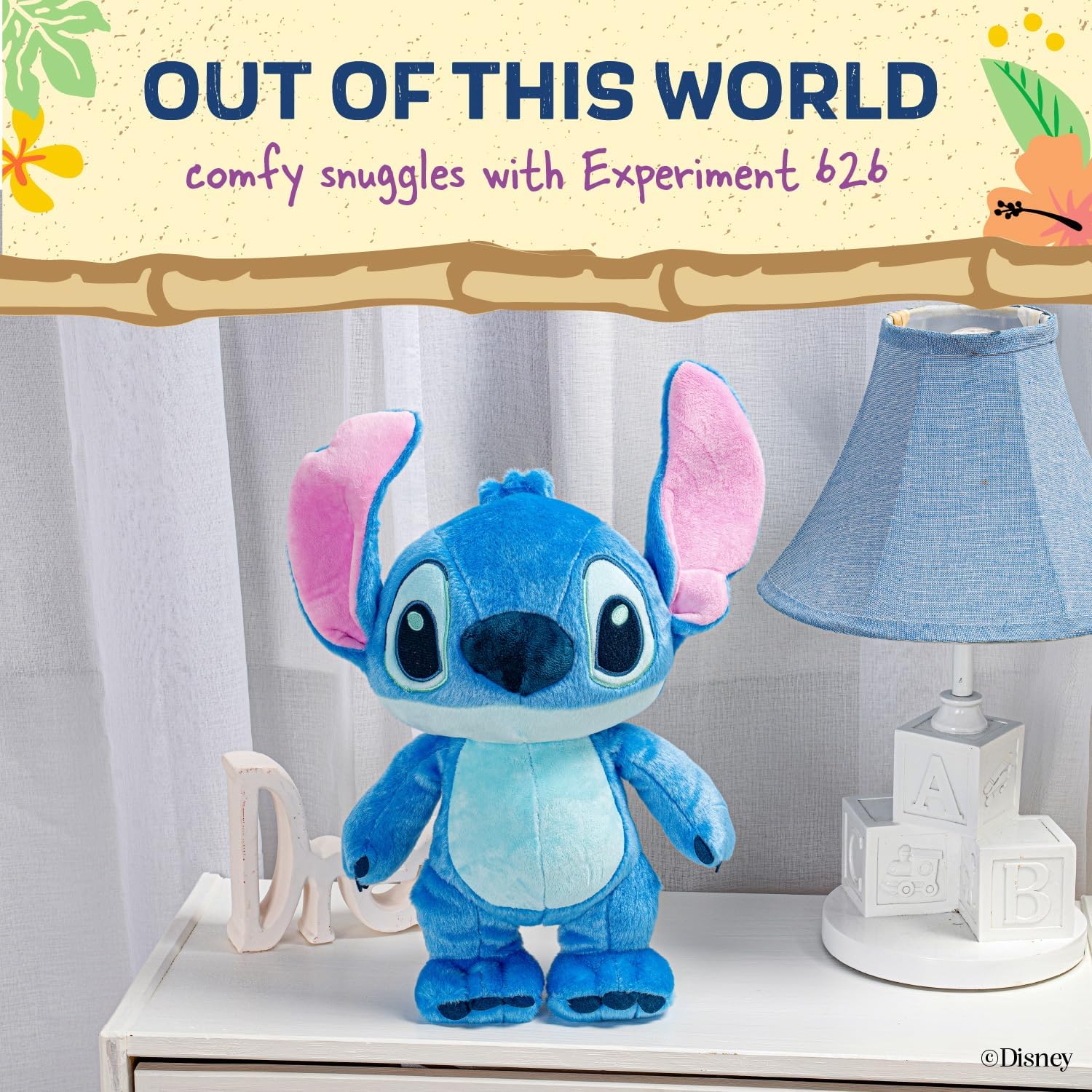 Disney Baby Lilo & Stitch Soft Huggable Stuffed Animal Cute Plush Toy 