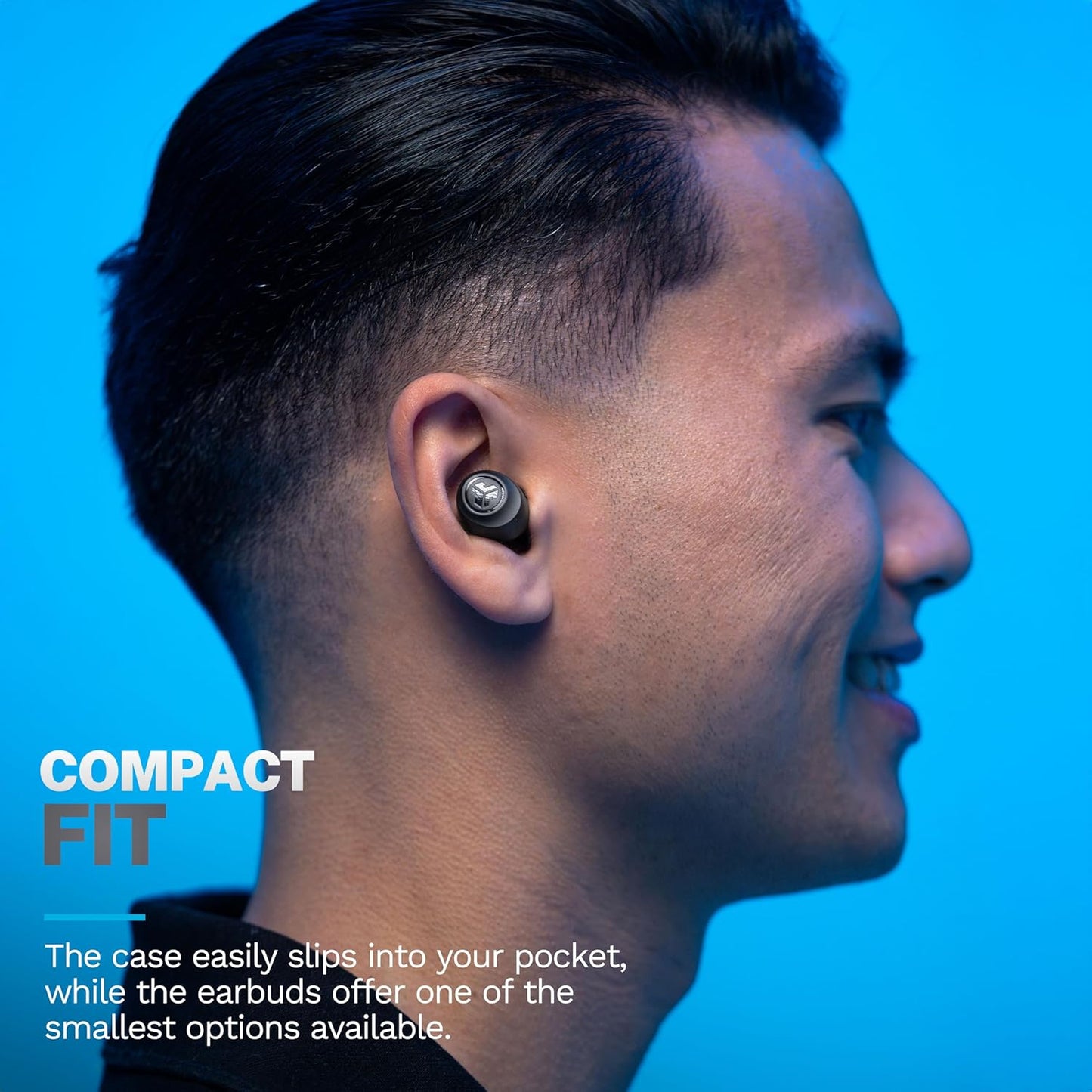 JLab Go Air Pop+ True Wireless Earbuds, in Ear Headphones, Bluetooth E