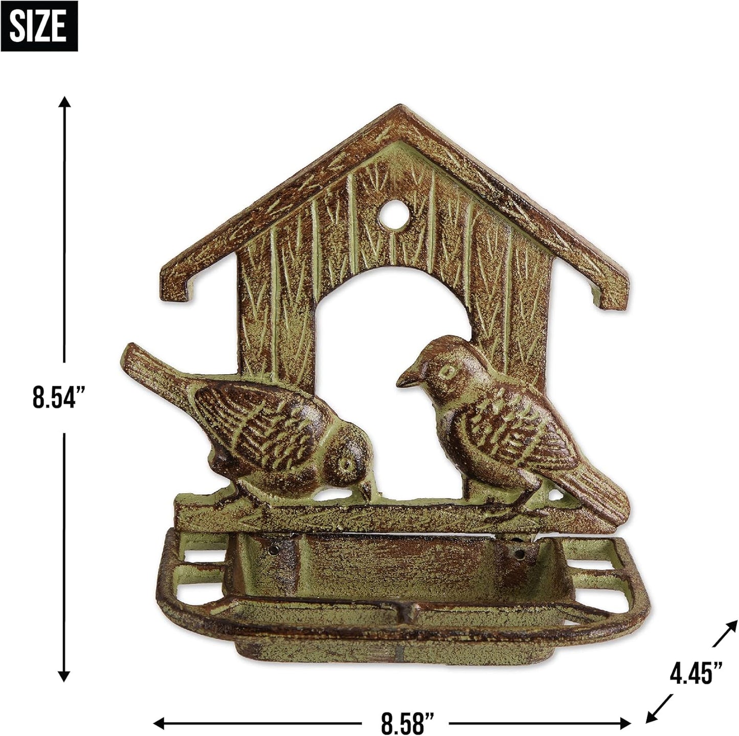 Accent Plus Wall Mounted Cast Iron Bird Feeder