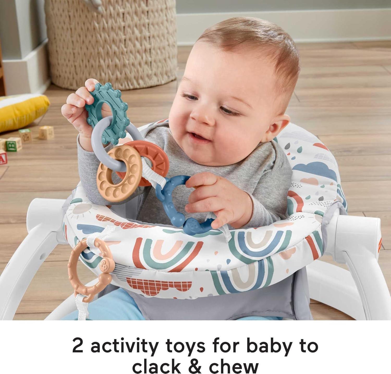 Fisher-Price Portable Baby Chair Sit-Me-Up Floor Seat with Development