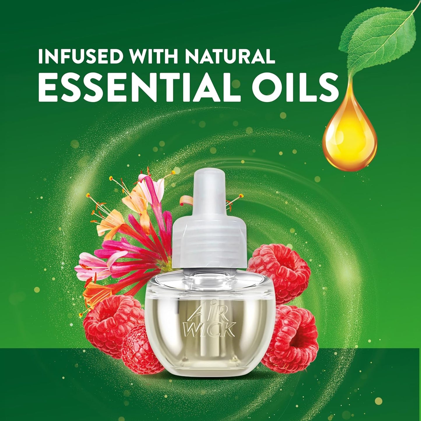 Air Wick Plug In Scented Oil Refill, Infused with Essential Oils, Plug