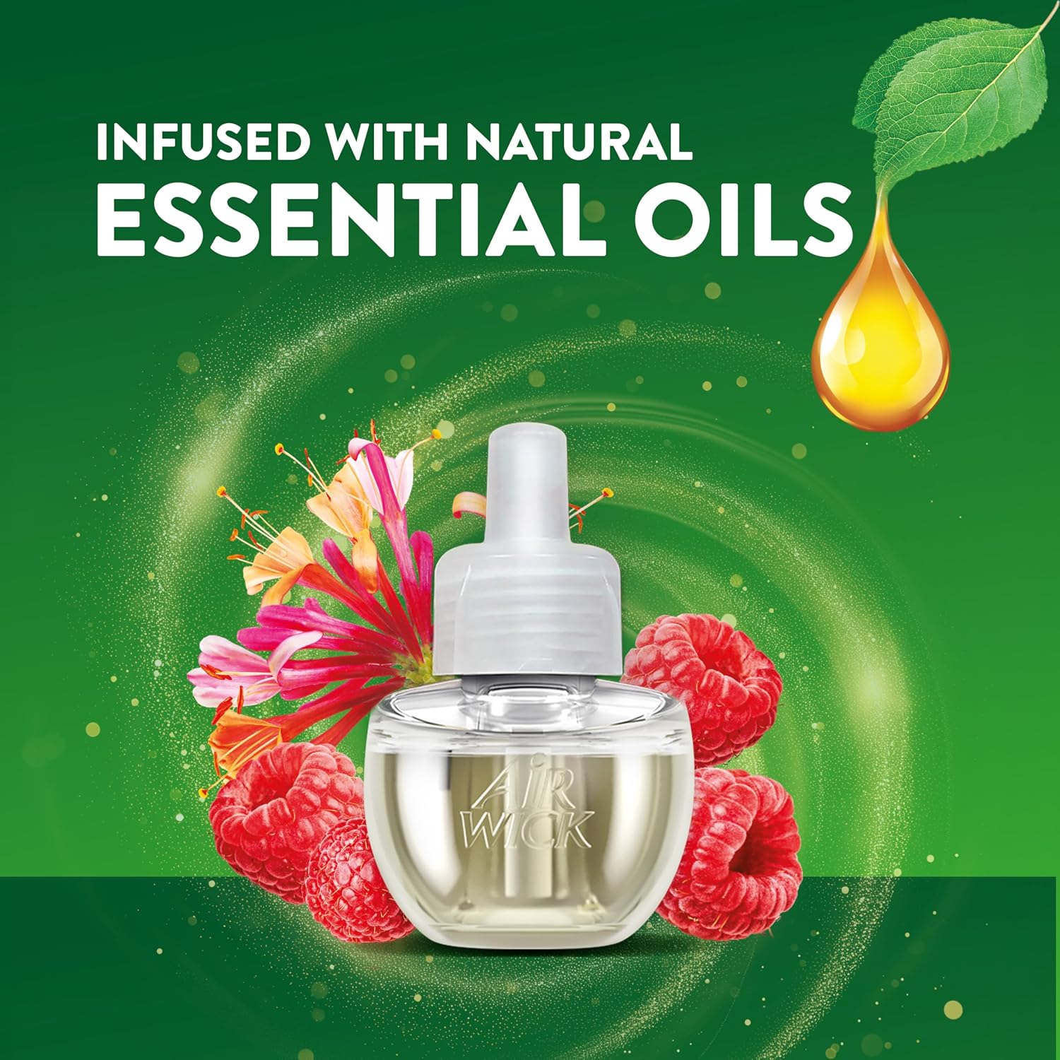 Air Wick Plug In Scented Oil Refill, Infused with Essential Oils, Plug