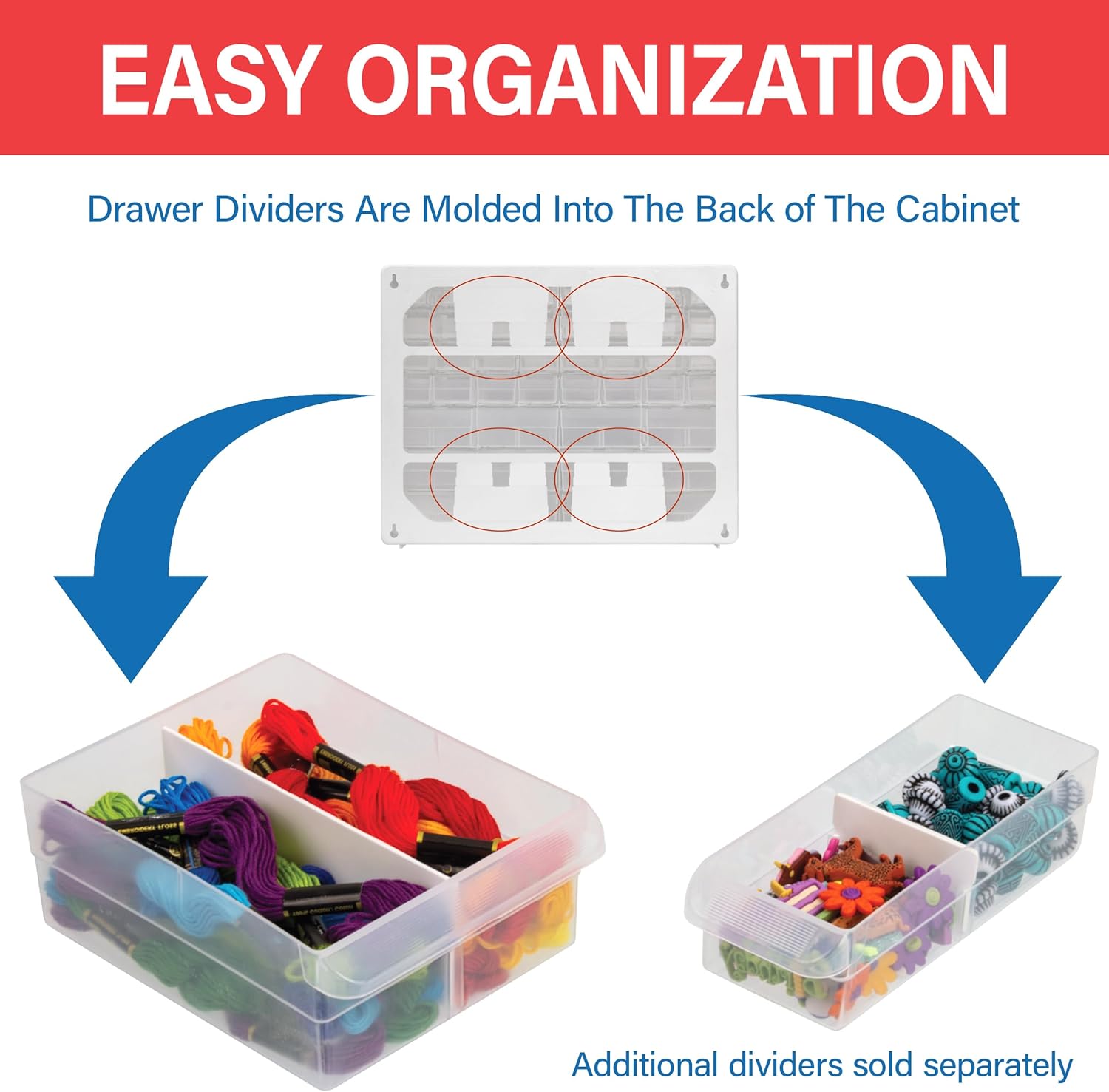 Akro-Mils 24-Drawer Plastic Drawer Storage Cabinet for Garage Organiza