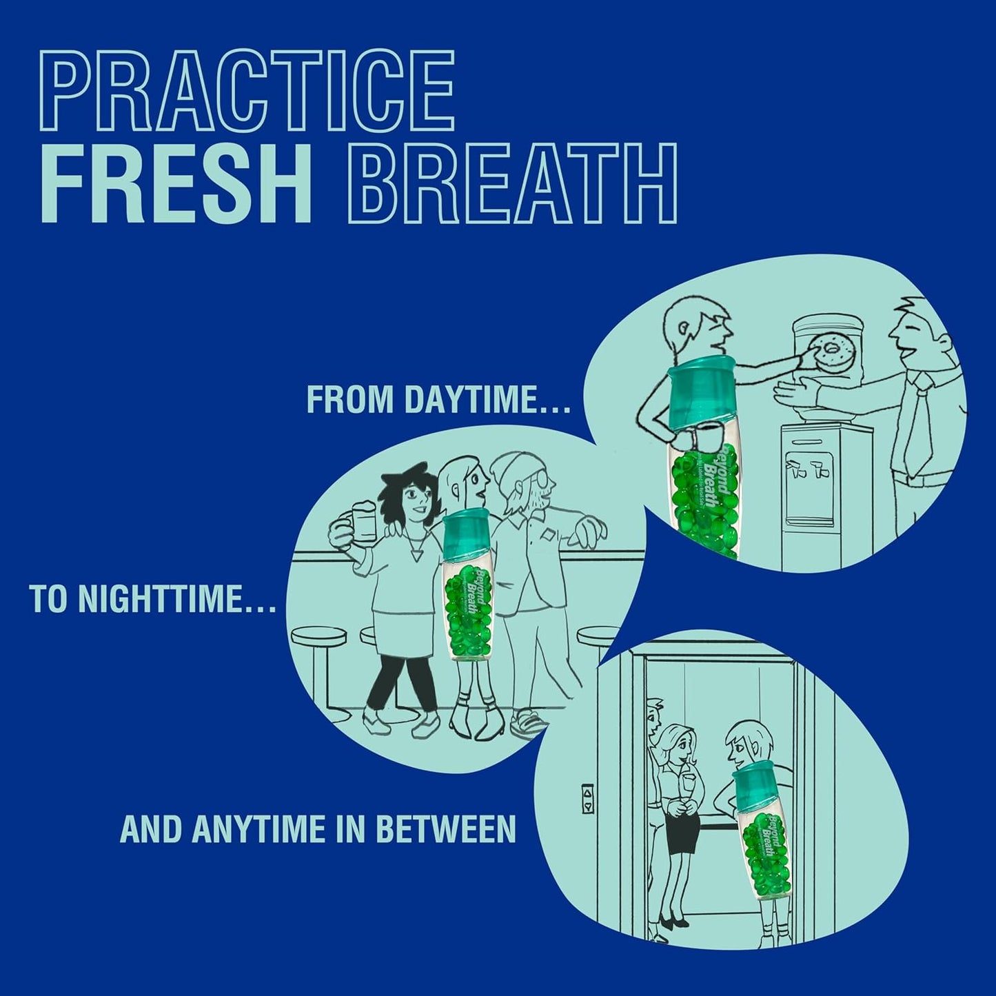 Breath Freshening Capsules, Fresher Breath From Inside-Out, Even Works