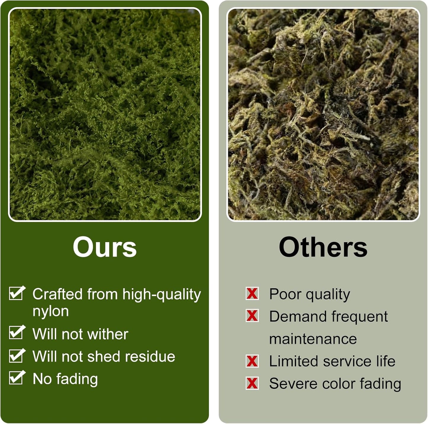 150g/5.29oz Fake Moss for Crafts, for Plants Indoor, DIY Decorative Moss for Fairy Garden Floral Wedding Model Making Glass Containers Home (Dark Green, 150g)