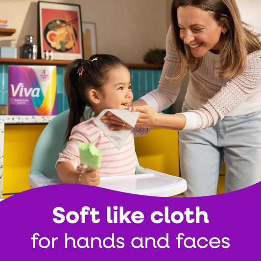 Viva Signature Cloth Paper Towels, Choose-A-Sheet Size, 3 Double Rolls, 86 Sheets per Roll (Packaging May Vary)