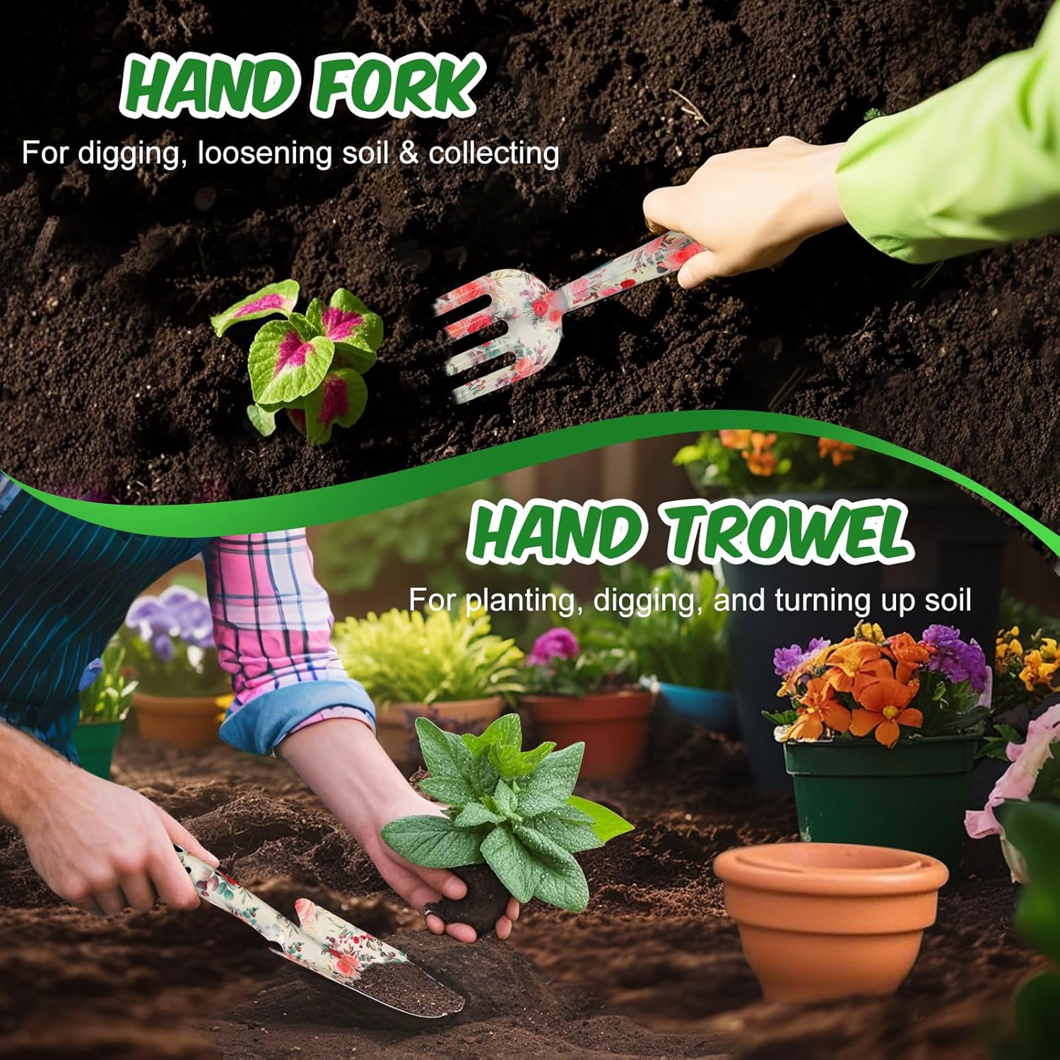 Gardening Gifts for Women, Gardening Supplies Garden Tools with Hand F