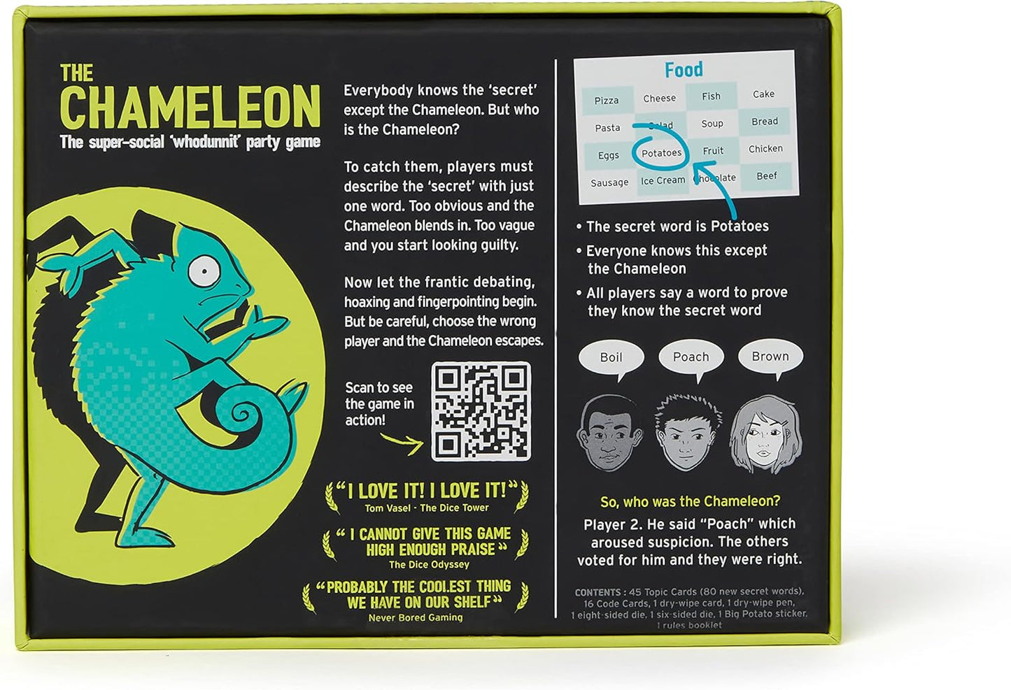 The Chameleon: Award-Winning Bluffing Board Game for Family, Adults & 