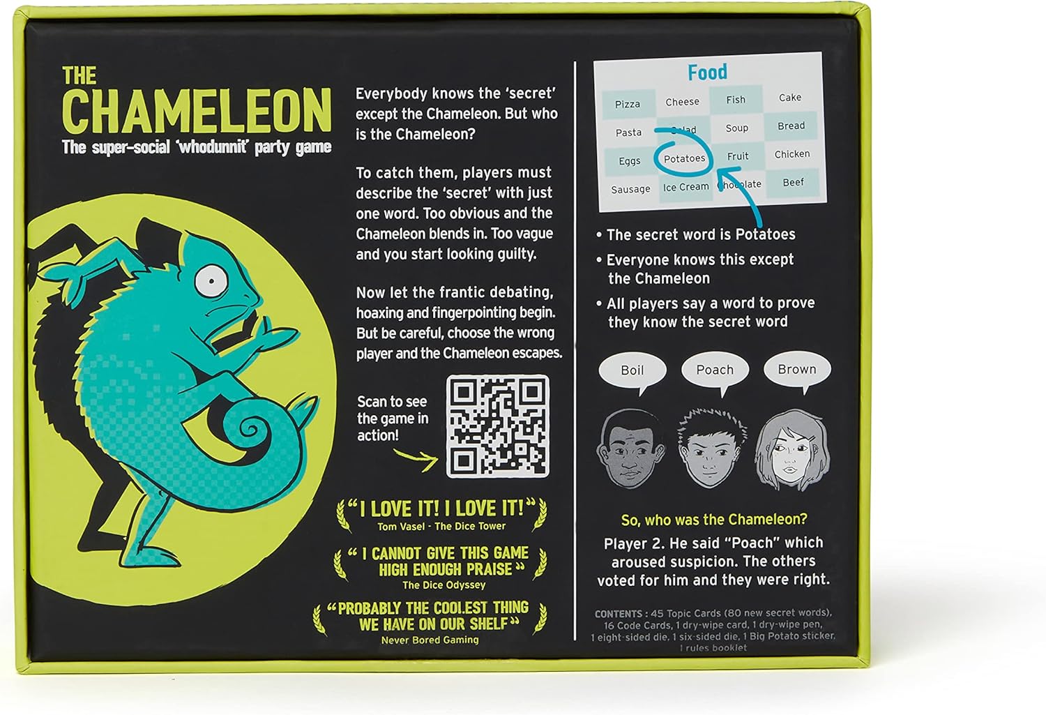 The Chameleon: Award-Winning Bluffing Board Game for Family, Adults & 