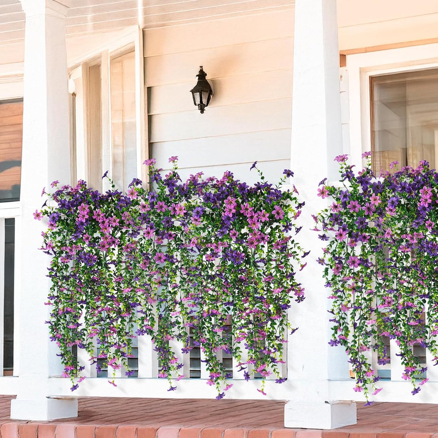 Artificial Fake Hanging Flowers Plants for Outdoor Spring Decoration,2