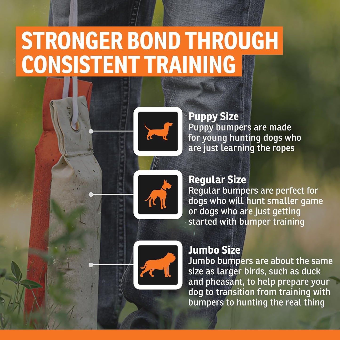 SportDOG Canvas Dummies - Hunting Dog Training Tool - Game Scent Absor