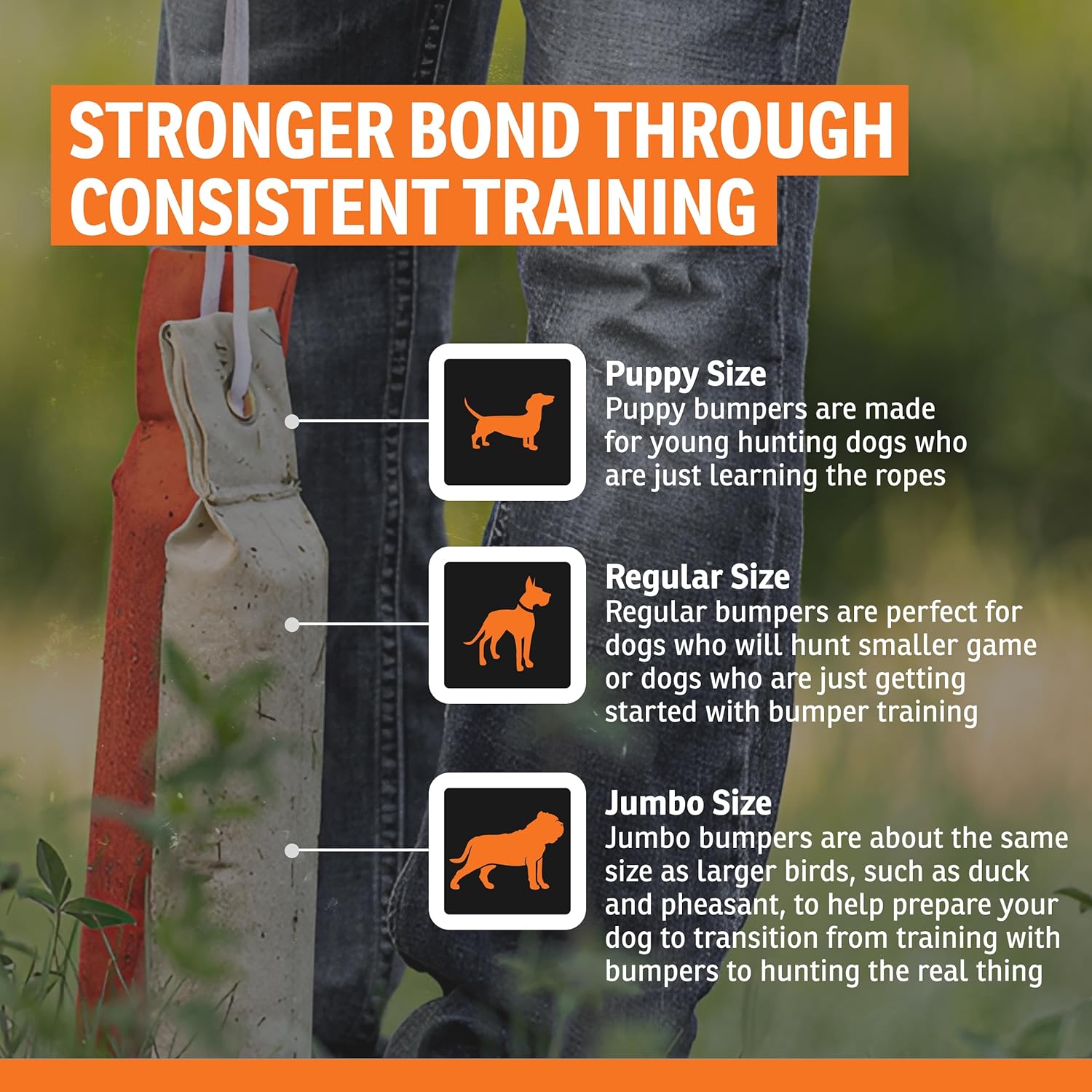 SportDOG Canvas Dummies - Hunting Dog Training Tool - Game Scent Absor