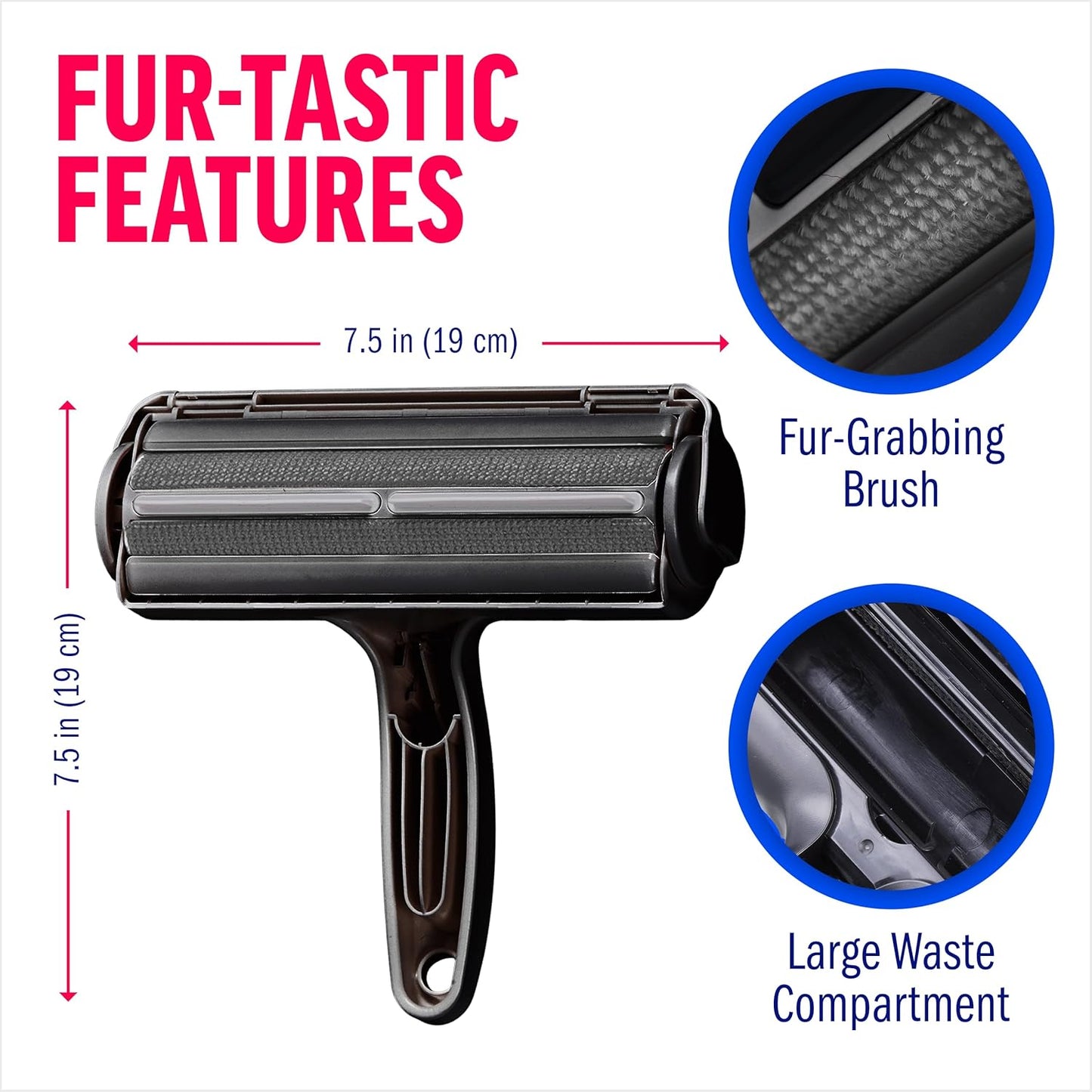 ChomChom Roller Pet Hair Remover – Original Size Reusable Lint Roller 