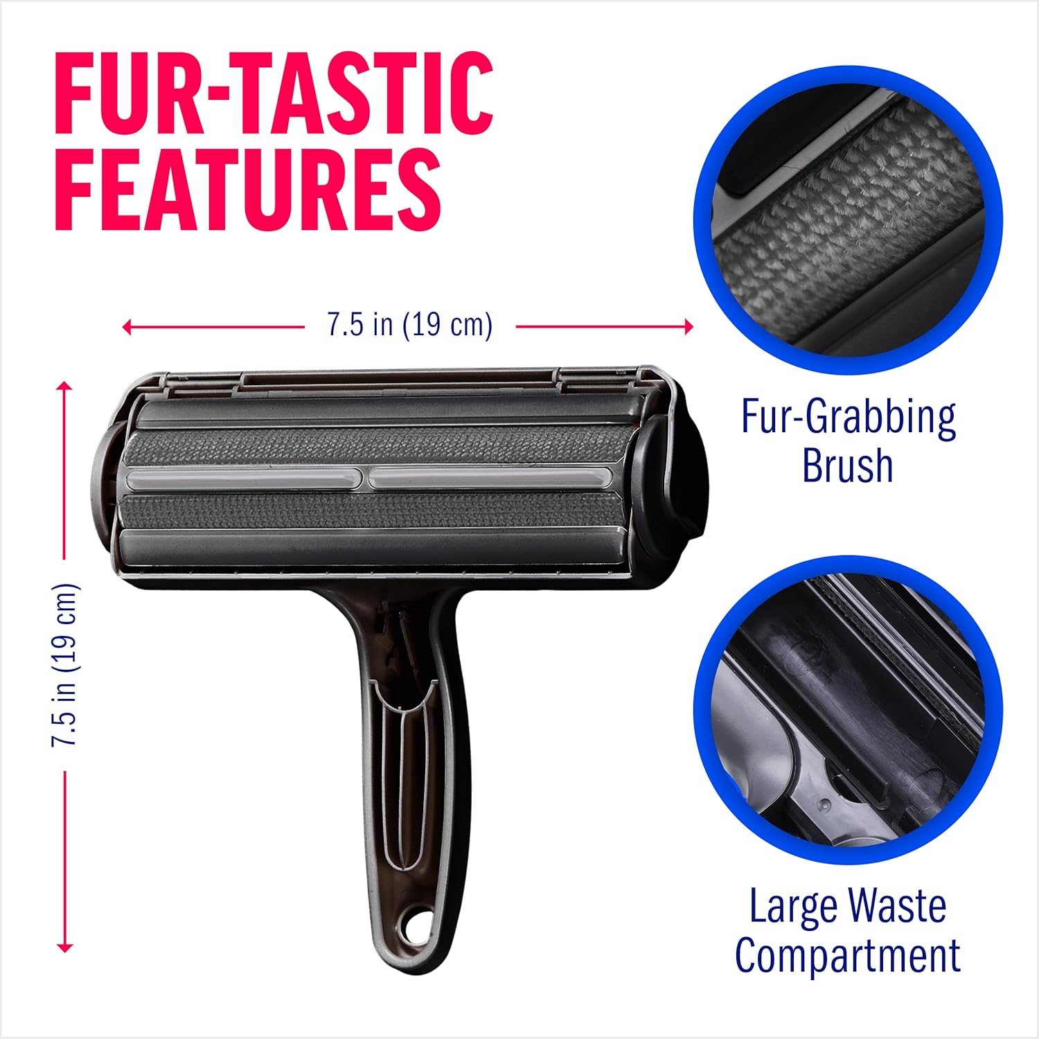 ChomChom Roller Pet Hair Remover – Original Size Reusable Lint Roller 