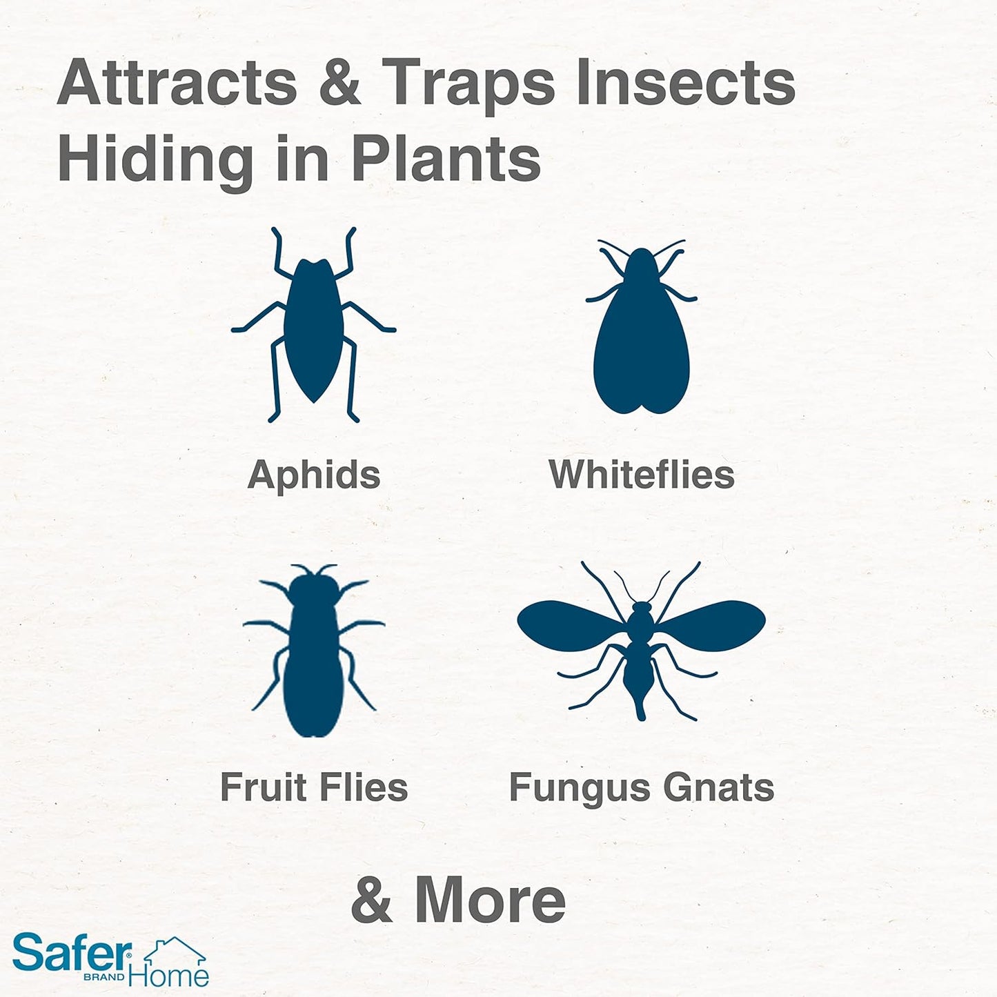 Safer Brand Home SH5026-3SR Houseplant Sticky Stake Insect Traps for I