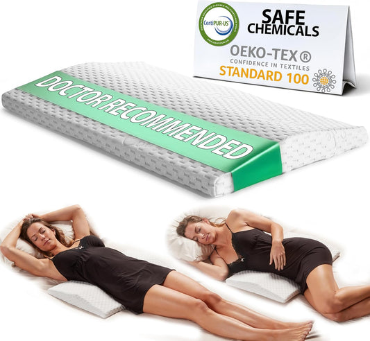 ComfiLife Lumbar Support Pillow for Sleeping Memory Foam Pillow for Ba