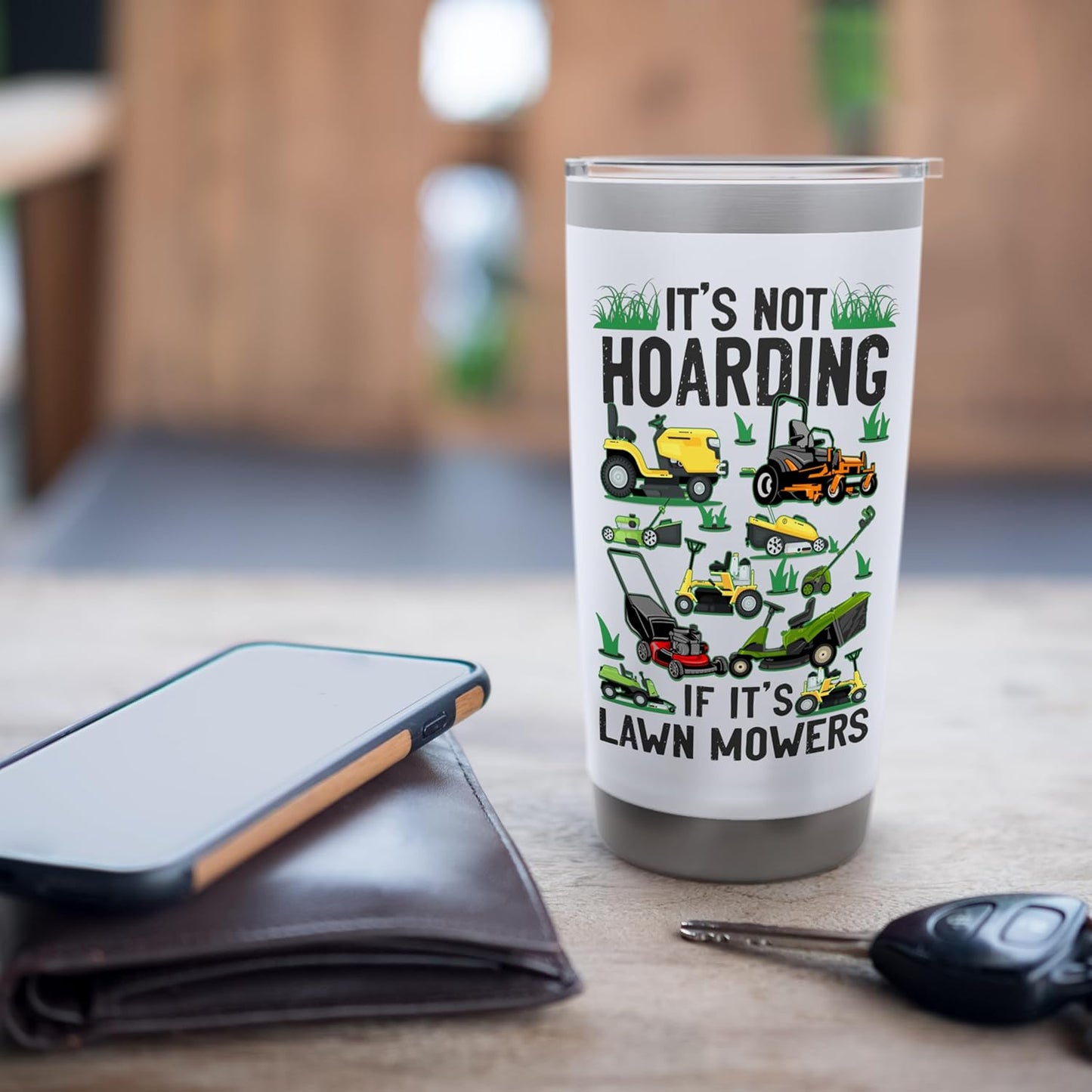 Lawn Mower Mowing Dad Father Landscaper Tractor It'S Not Stainless Steel Insulated Tumbler