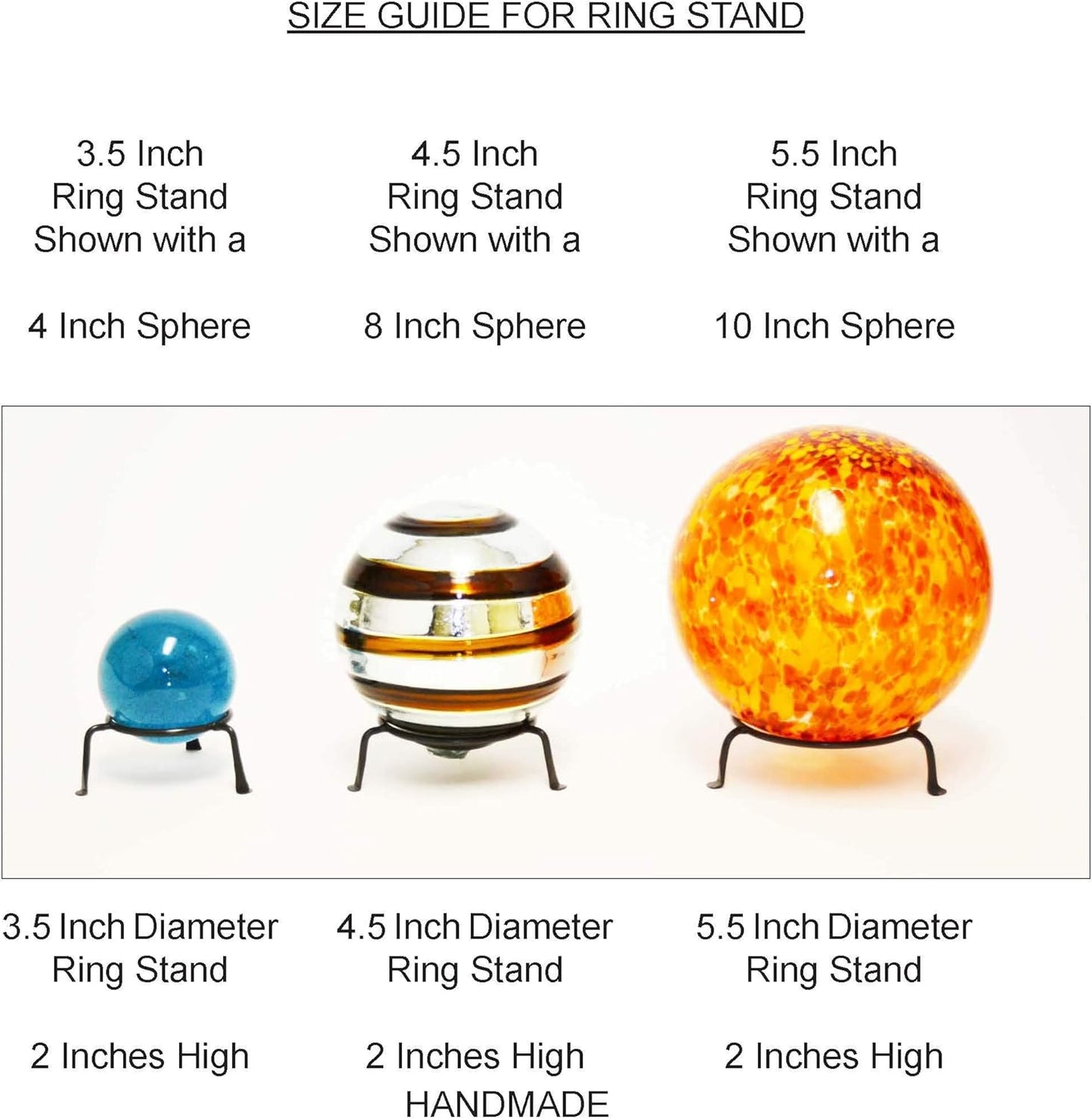 5.5 Inch Inside Diameter Round Iron Display Stand x 2 High