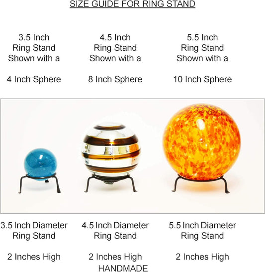 5.5 Inch Inside Diameter Round Iron Display Stand x 2 High