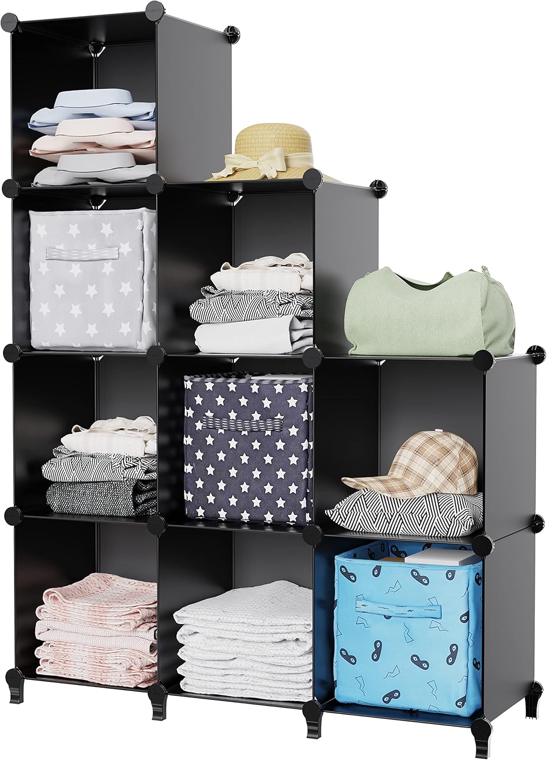 HOMIDEC Closet Organizers and Storage, 9 Cube Storage Organizer, Porta