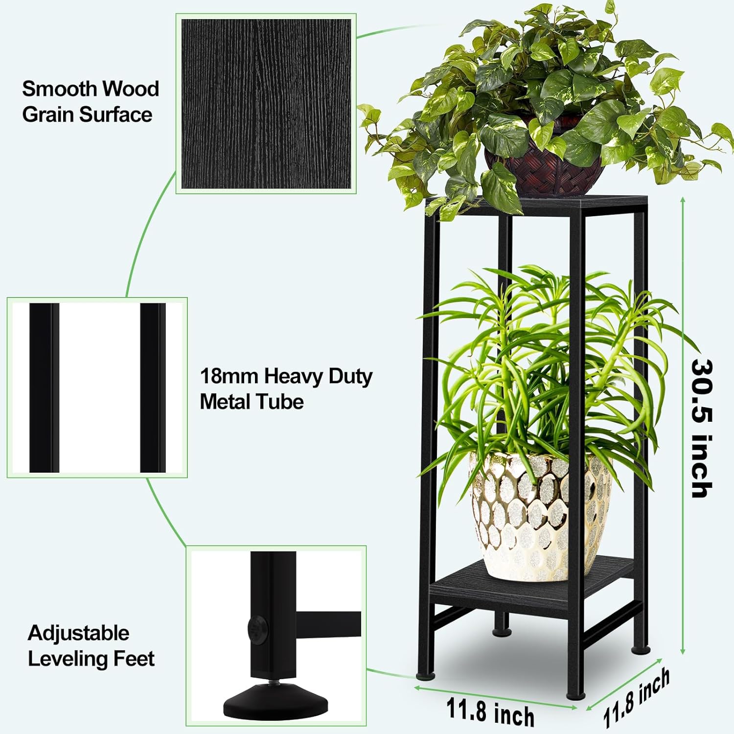 Plant Stand Indoor, Tall Plant stands for Indoor Outdoor Plants, 2 Tie