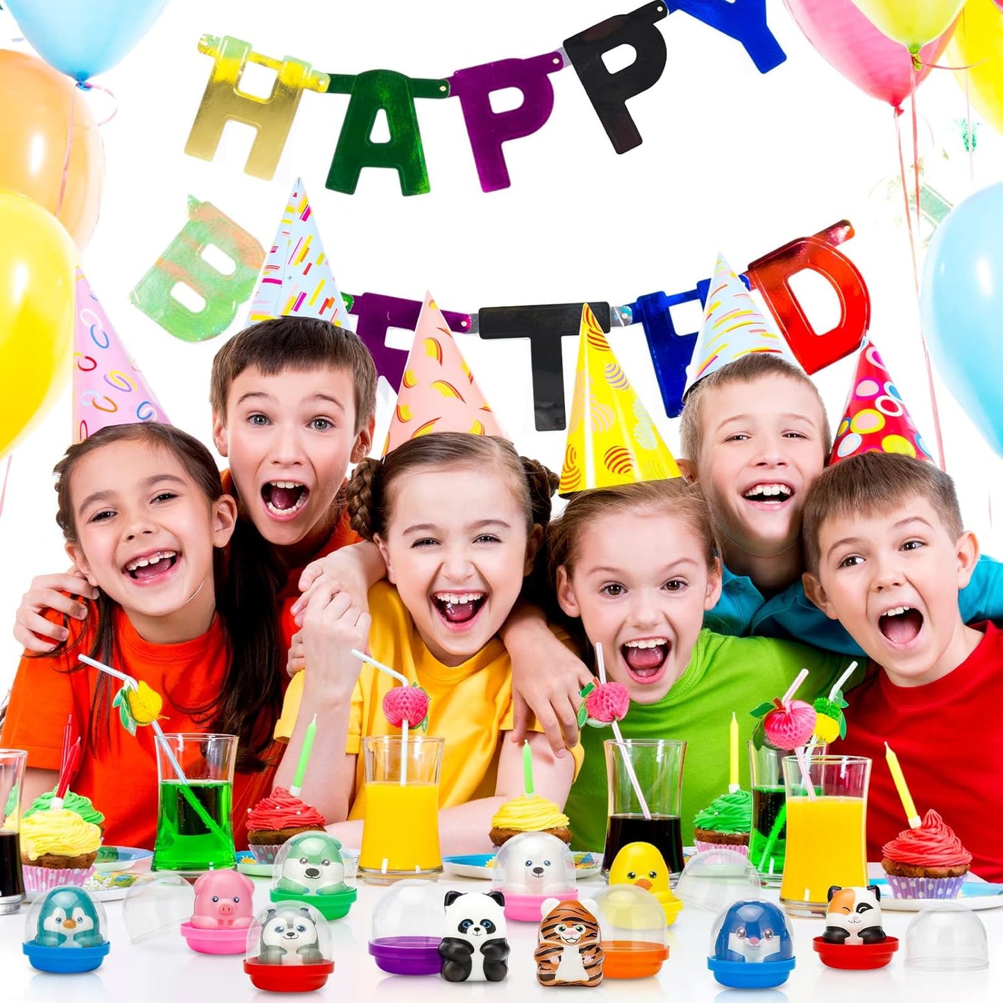 30 Packs Party Favors Slow Rising Stress Relief Squishies for Kids, Easter Basket Stuffers Treasure Box Toys, Kids Classroom Prizes,Claw Machine Toys,Mini Animal Toys