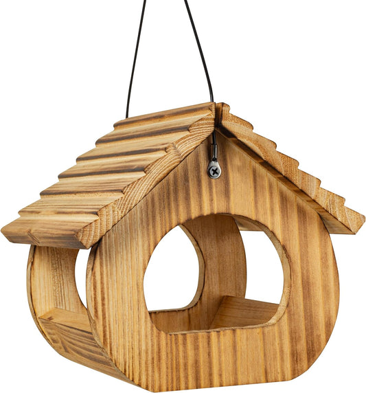 BalterFF Bird Feeders for Outdoors,Wooden Unique Seed Sunflower Food F