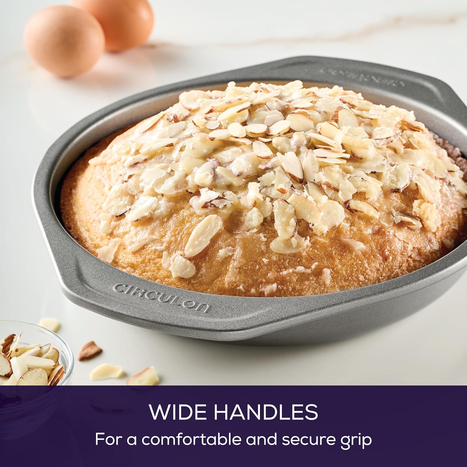 Circulon Total Nonstick Bakeware Set with Nonstick Bread Pan, Cookie S