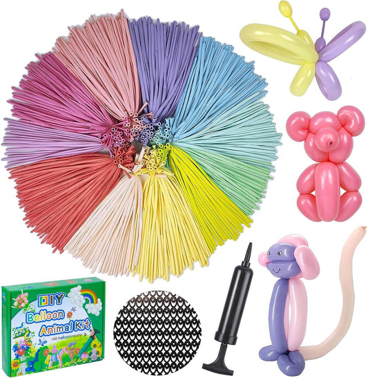 260 Balloons with Pump, Premium Long Latex Twisting Balloons animal ki