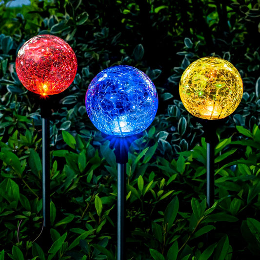 SOLPEX Solar Garden Lights 3 Pack, Solar Lights Outdoor Decorative, So