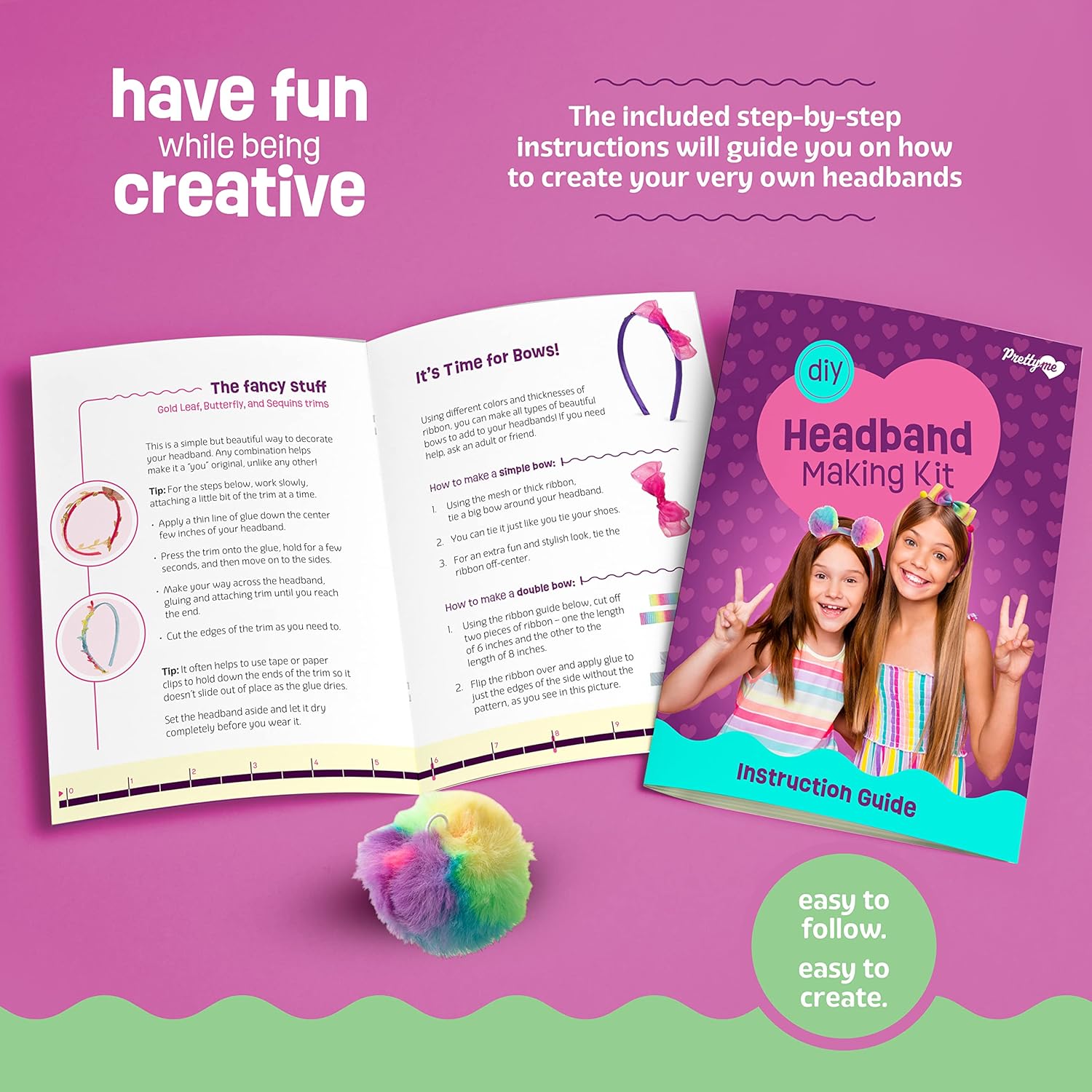 Pretty Me Headband Making Kit for Girls - Arts & Crafts Easter Gift - 