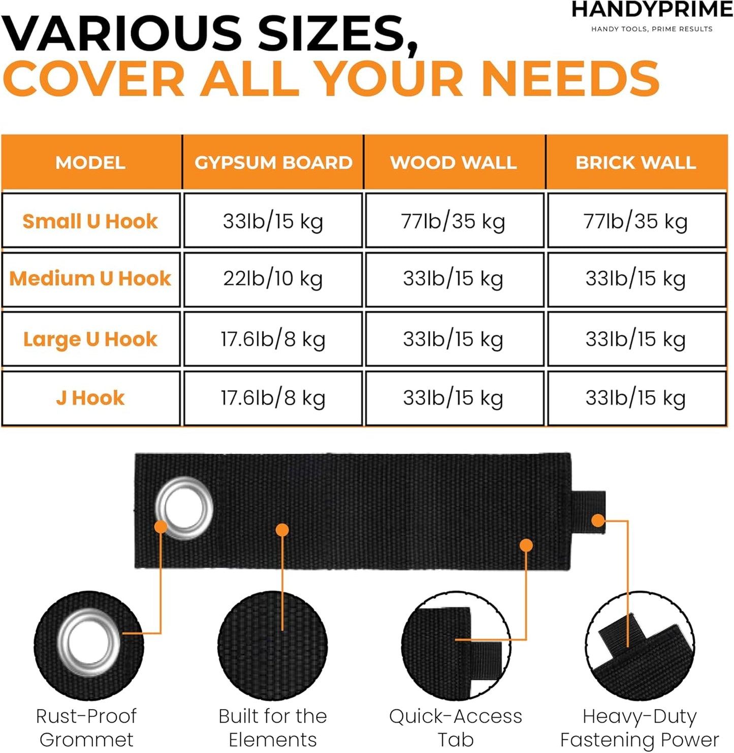 Garage Hooks 13 Pack Wall Mounted Garage Hooks Heavy Duty with Extensi