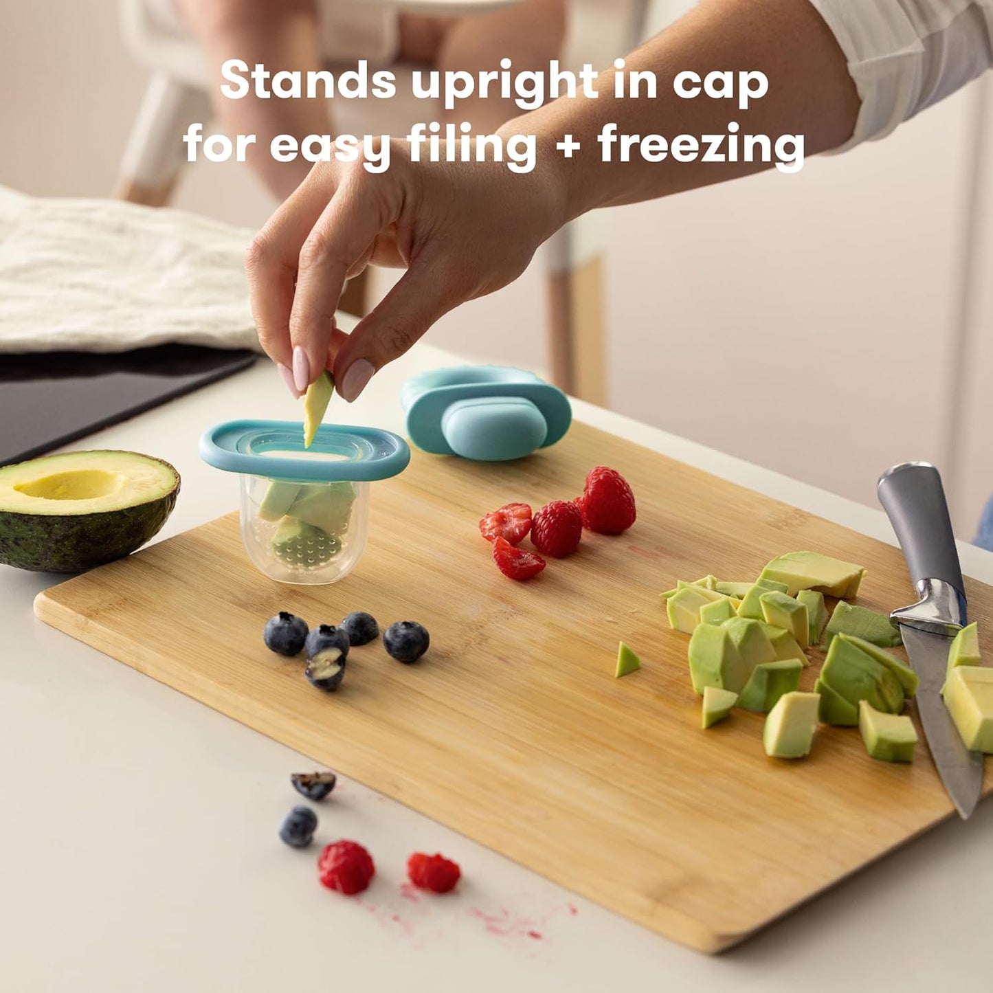 Frida Baby Push Pop Feeder, Baby Fruit Food Feeder to Safely Introduce