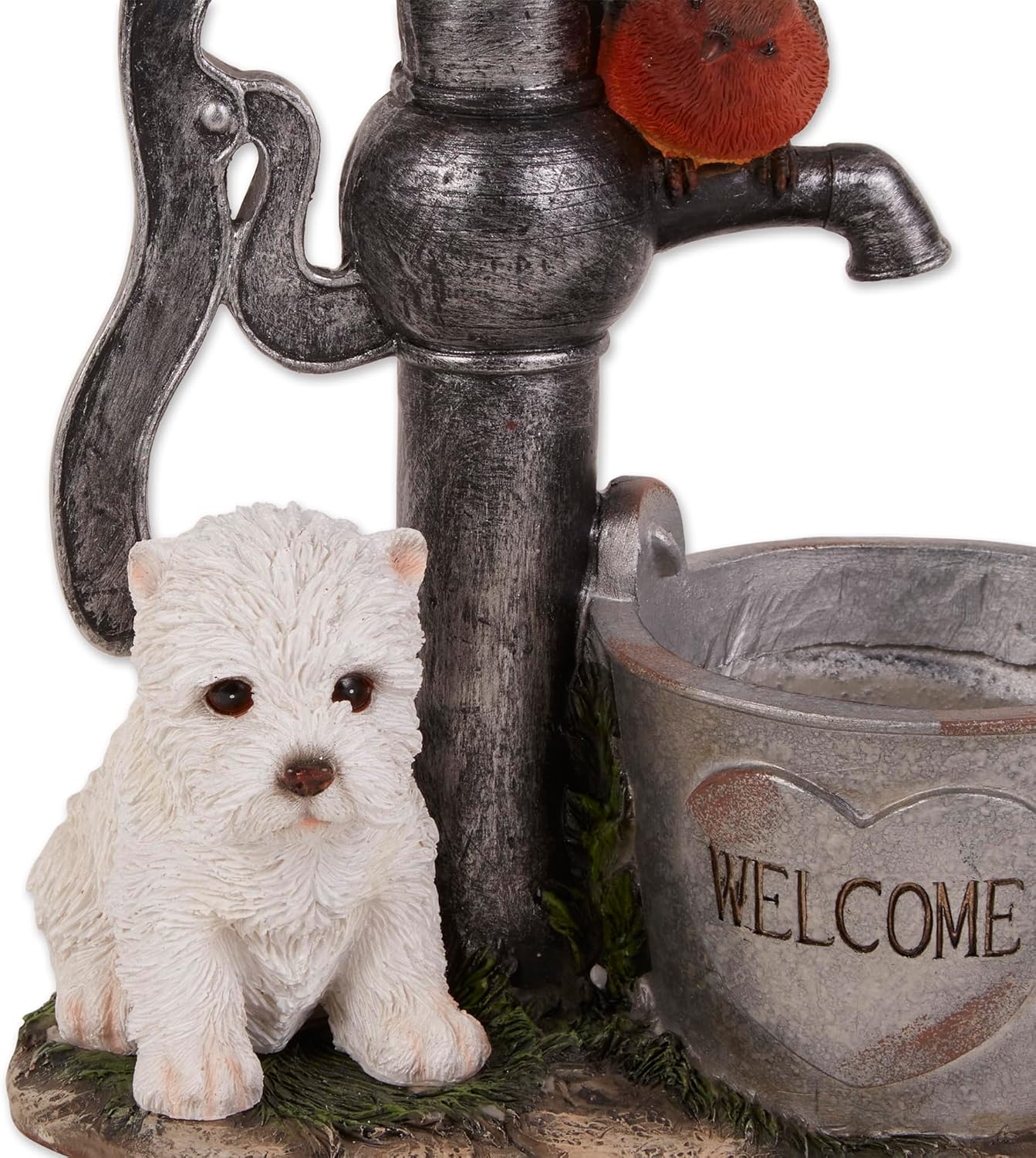 Zingz & Thingz Day & Night Garden Décor Solar Statue Figurine, 8.5x4.5
