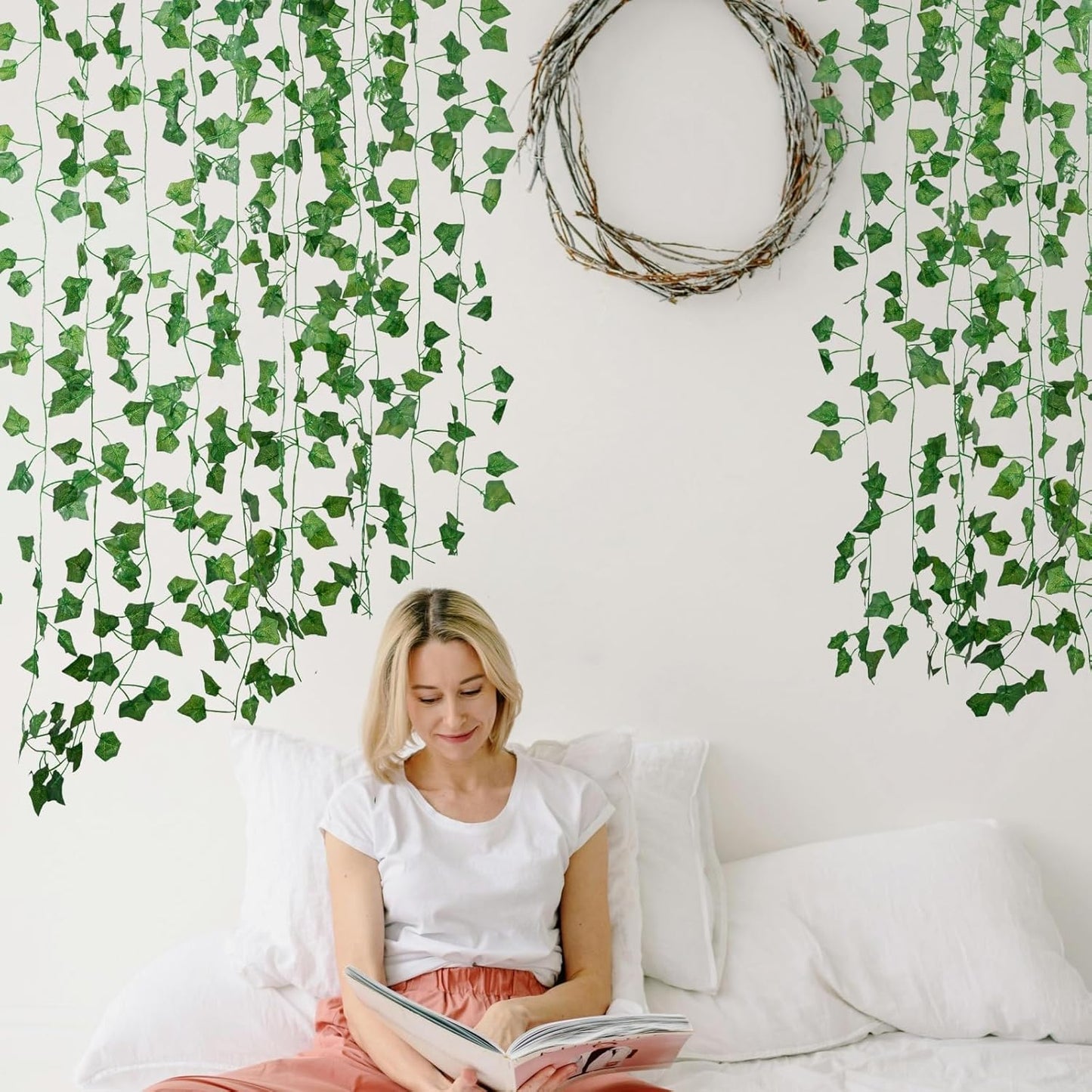 Fake Vines for Room Decor(12 Pack 84 Feet) Aesthetic Artificial Plant 