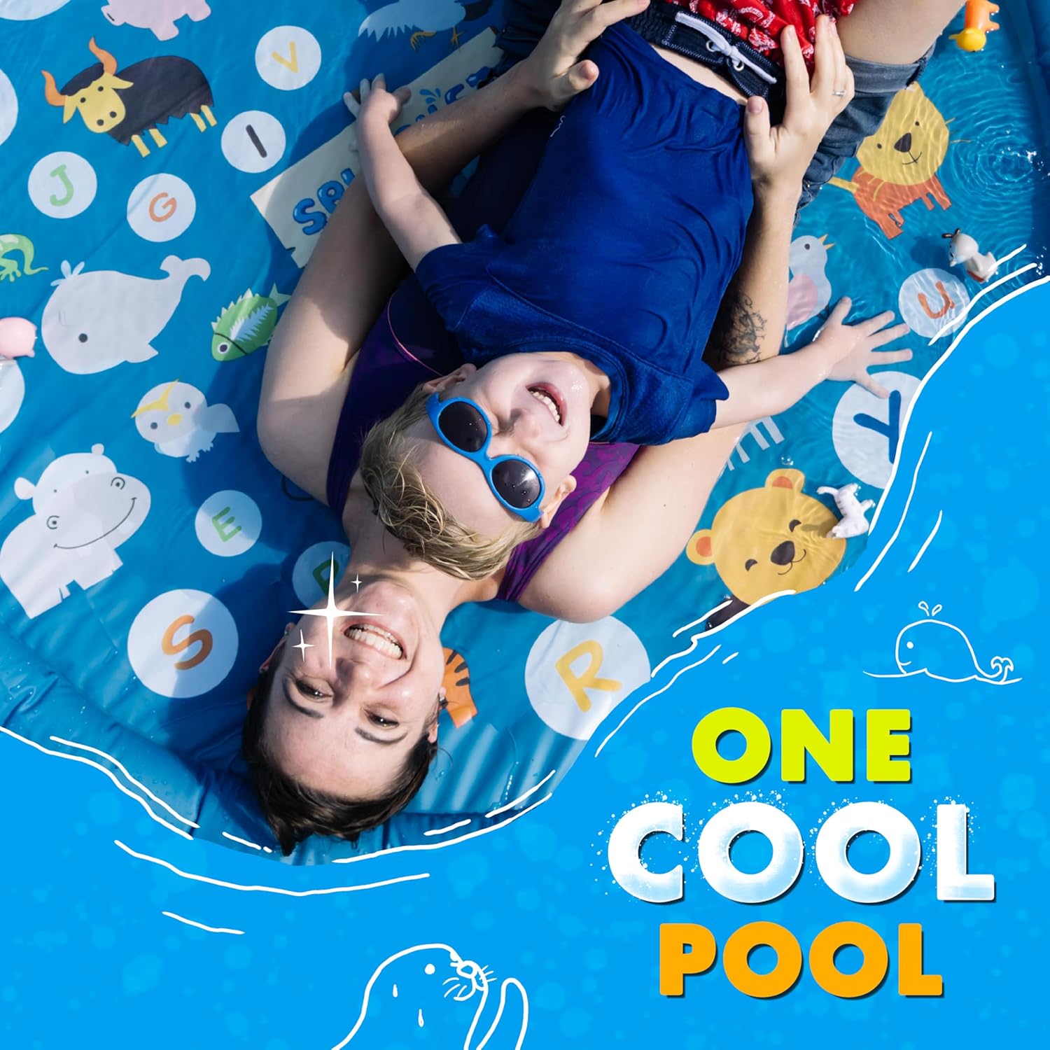 SplashEZ 3-in-1 Splash Pad, Sprinkler for Kids & Baby Pool for Learnin