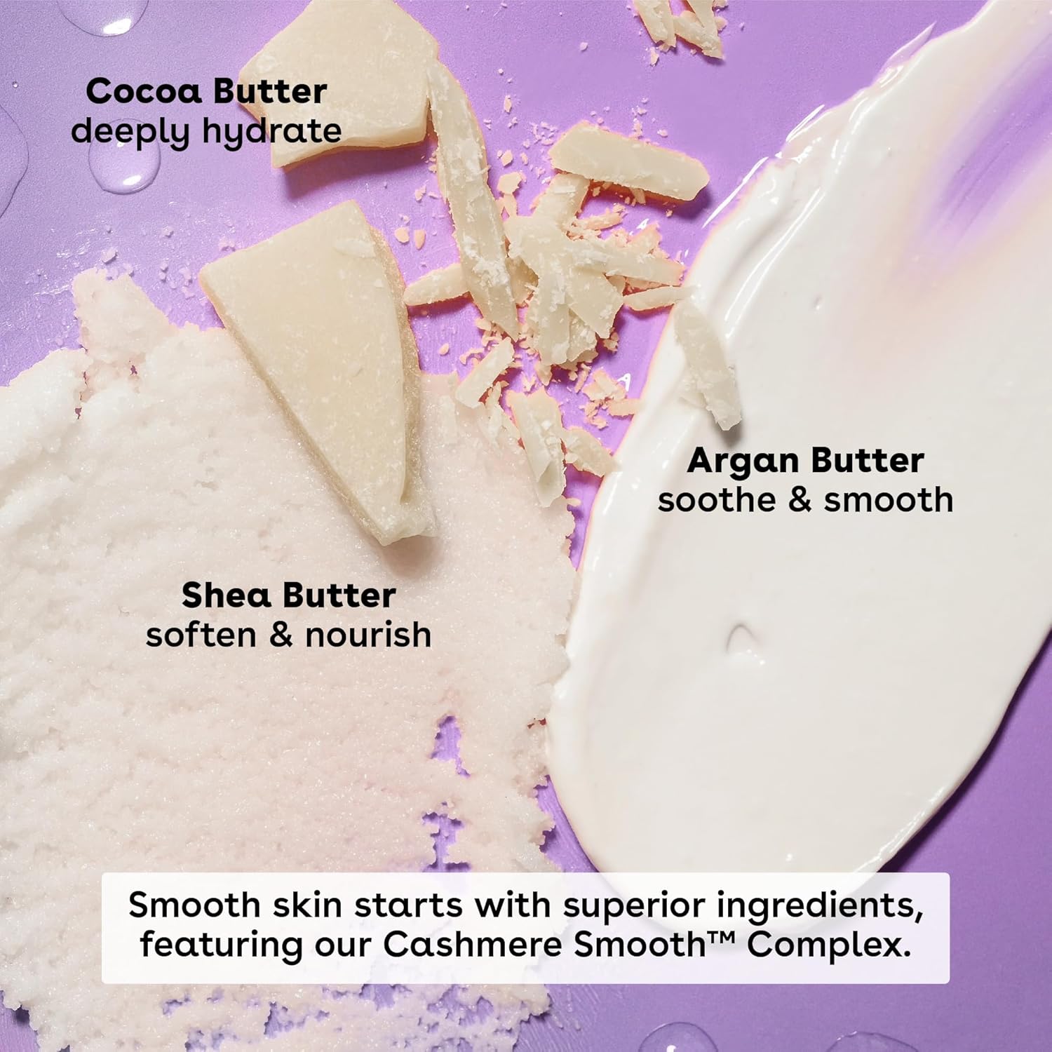 eos Cashmere Whipped Oil Body Butter, Vanilla Cashmere, 72 Hour Weight