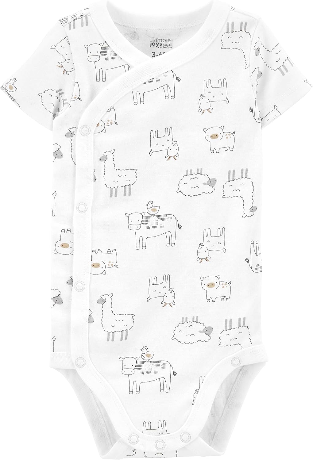 Simple Joys by Carter's unisex-baby 5-pack Side Snap Short-sleeve Body