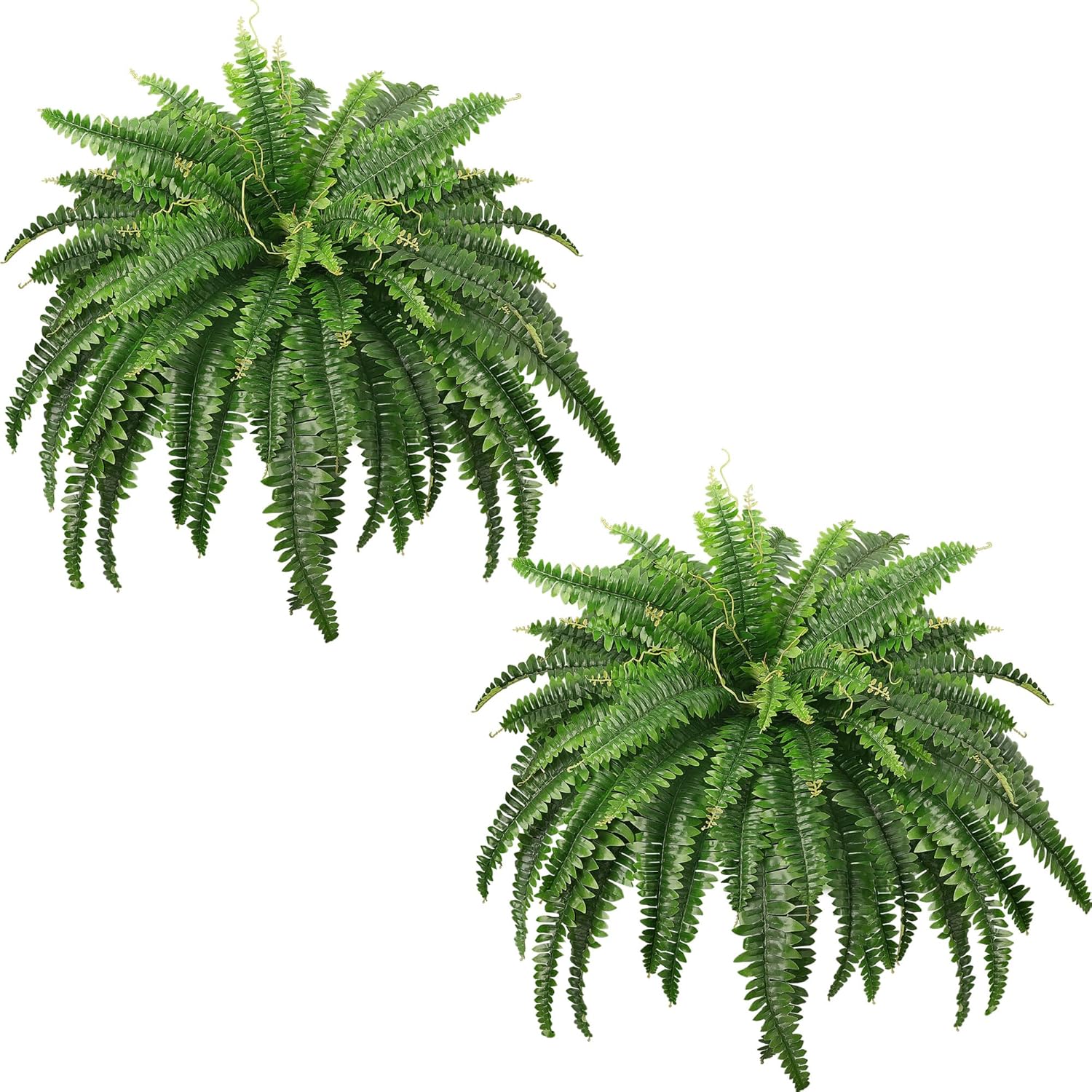 45" Fake Ferns, Realistic Large Artificial Bush Plants, 2 Artificial B