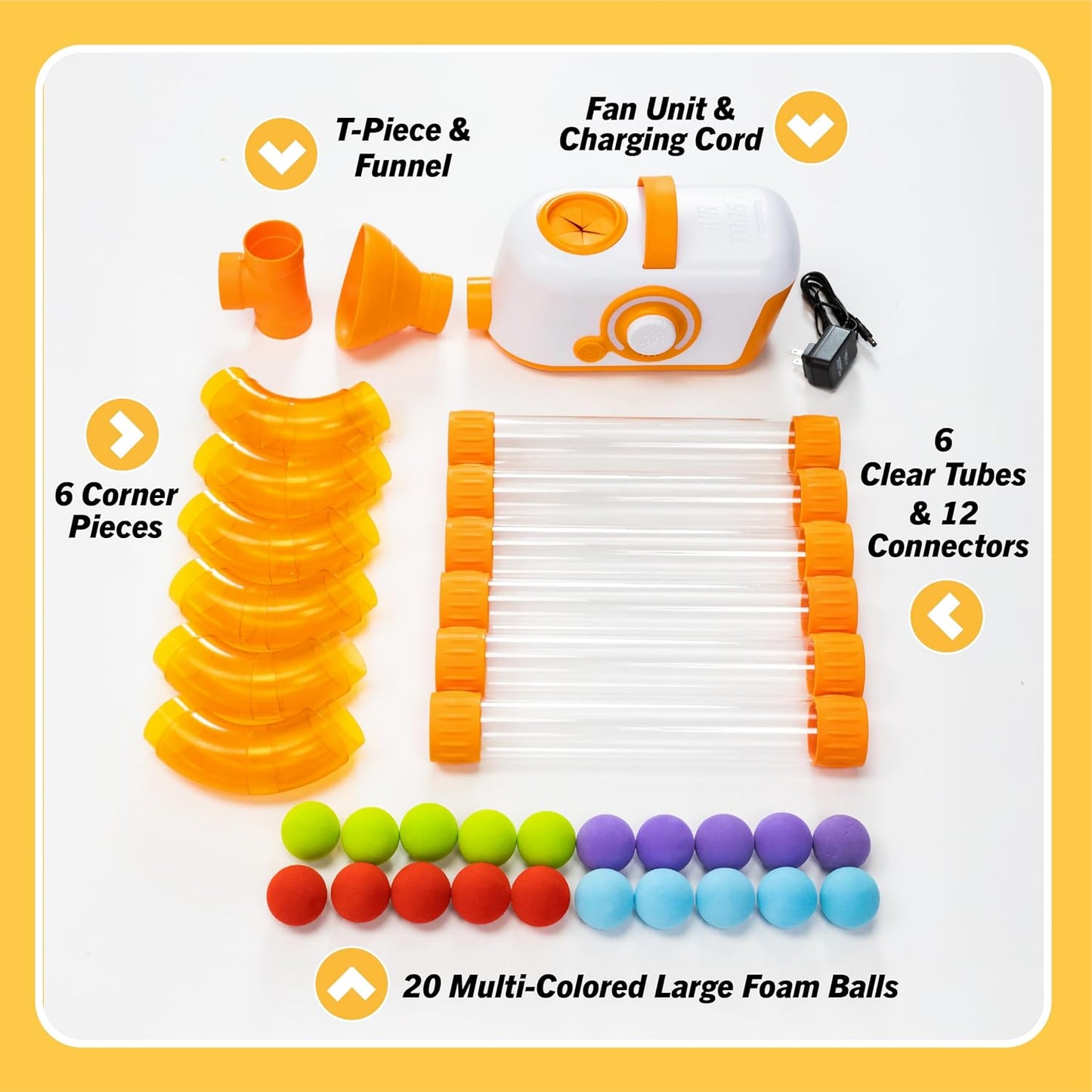 Fat Brain Toys The Original Air Toobz, Air-Powered STEM Building Toys 