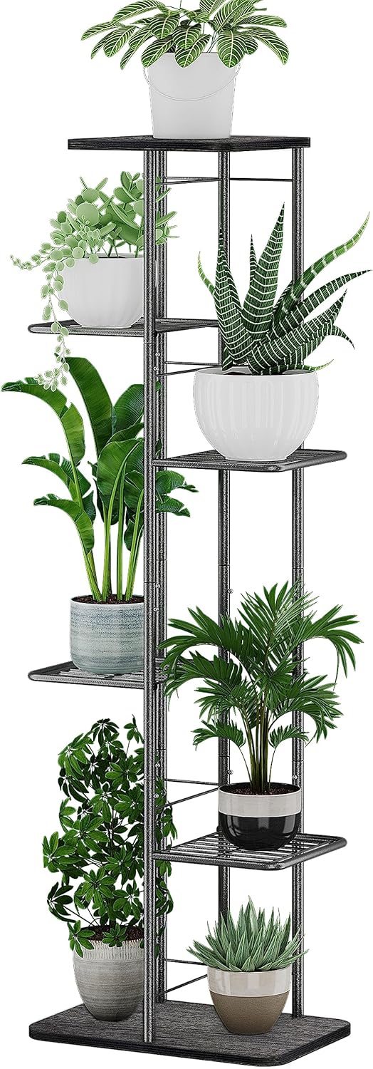 Simple Trending Plant Stand Shelf Indoor Outdoor Waterproof, 6-Tier 7 