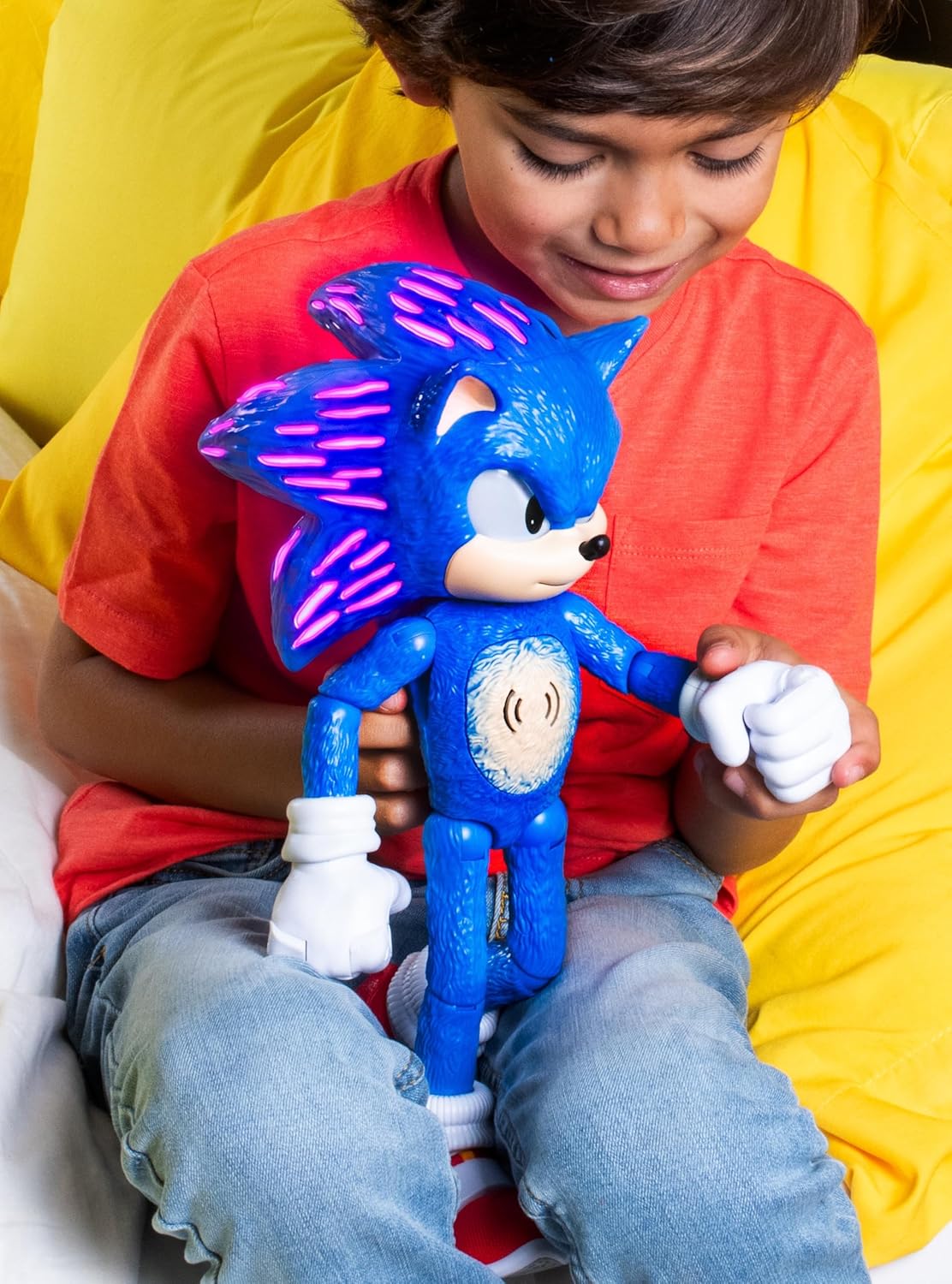 Sonic The Hedgehog 3 Ultimate Talking Sonic 12-Inch Figure, Features 3