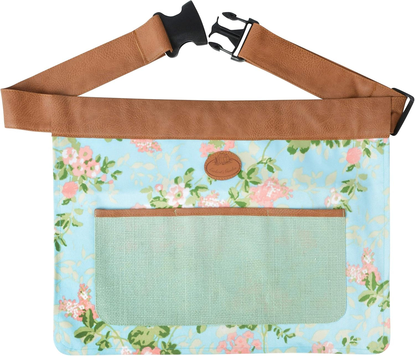 Fallen Fruits Floral Outdoor Gardening Tool Belt Adjustable Durable 4 Pockets Waist Apron (46cm x 35cm)