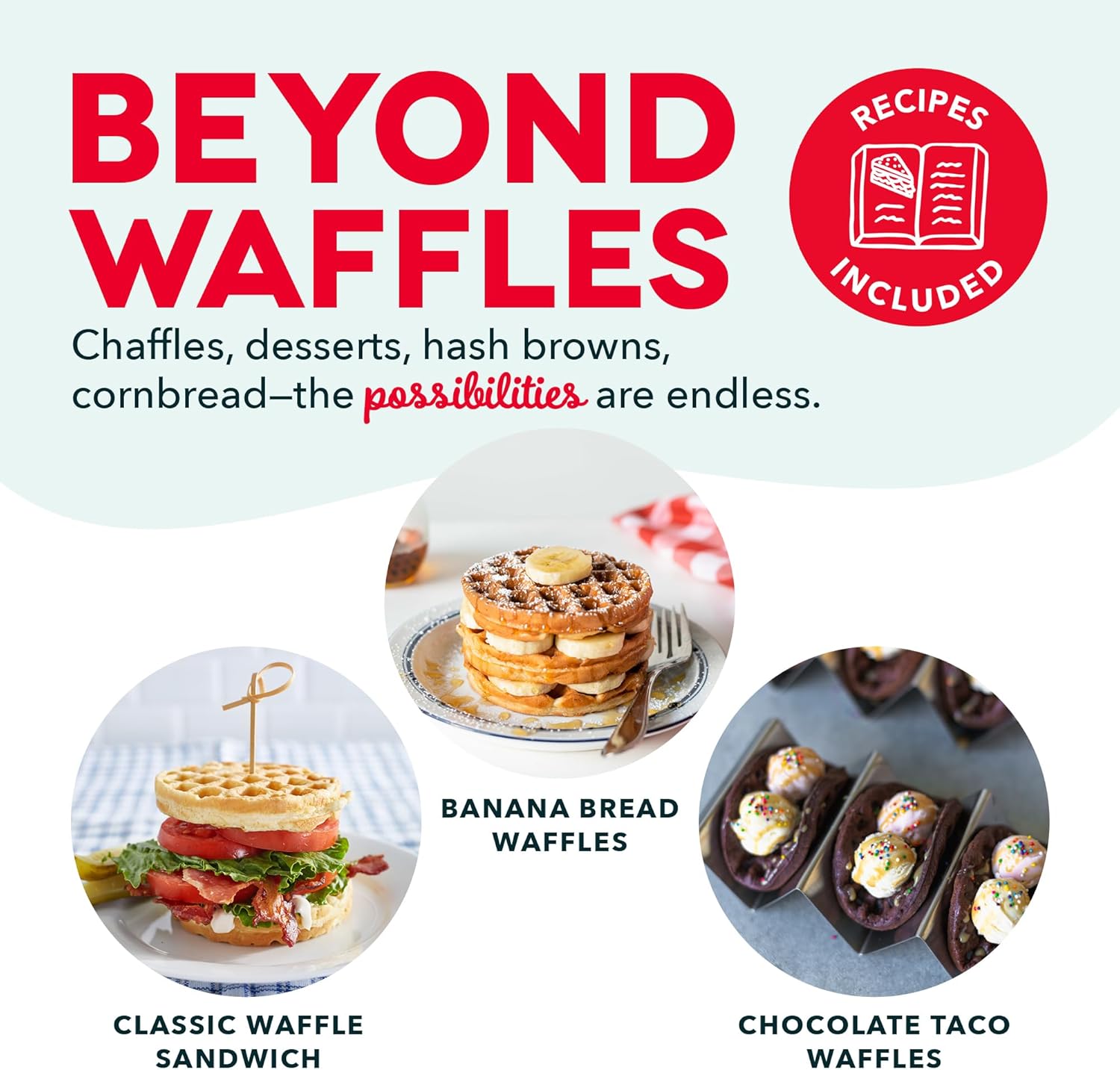 Dash Mini Waffle Maker- Compact Electric Iron for Creative Homemade Tr